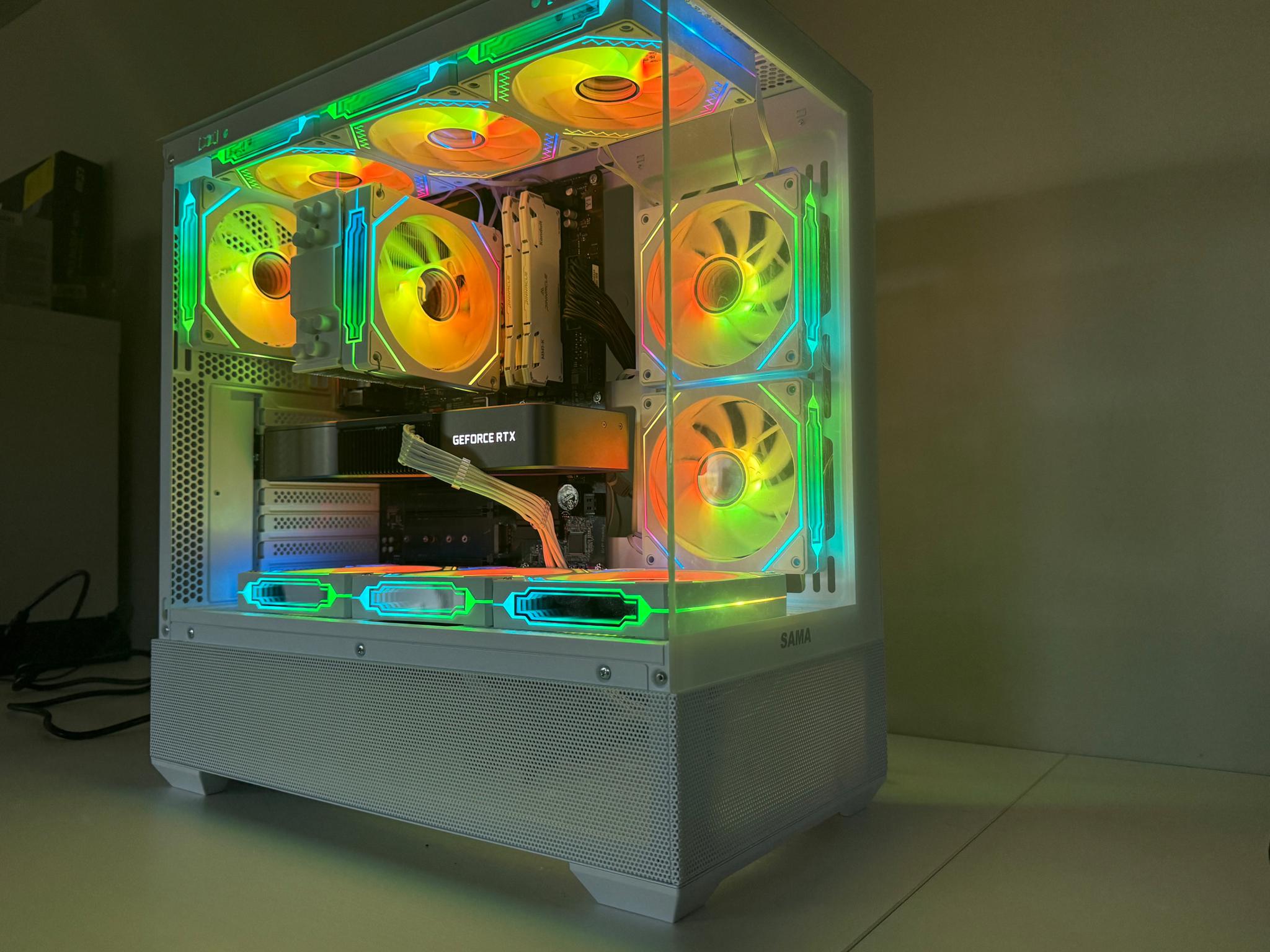 White RTX 3080 Gaming PC (Ryzen 7 5700 X3d)