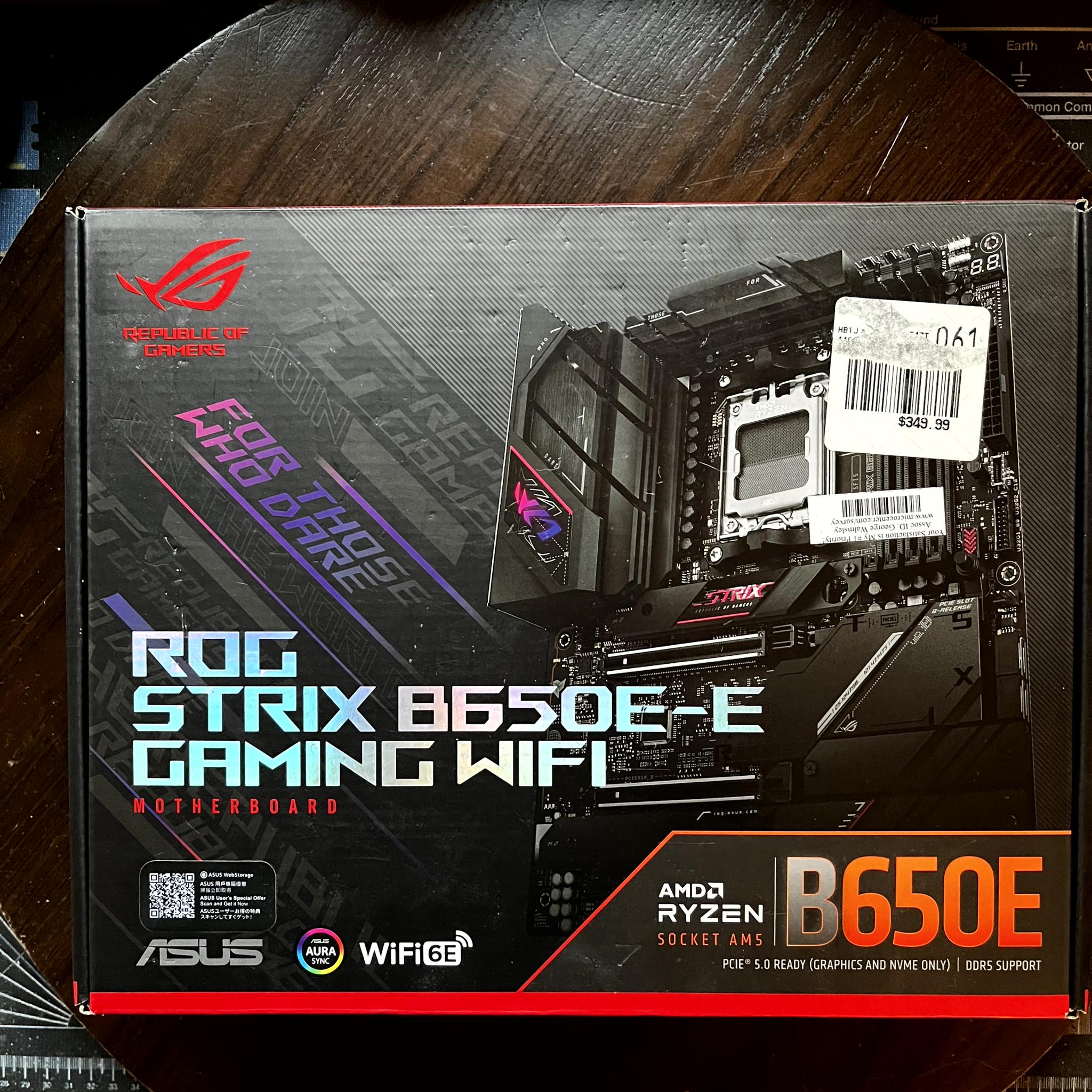 🔥Ryzen 7 9800X3D🔥 | 32G @6400 | Asus ROG Strix B650E-E motherboard