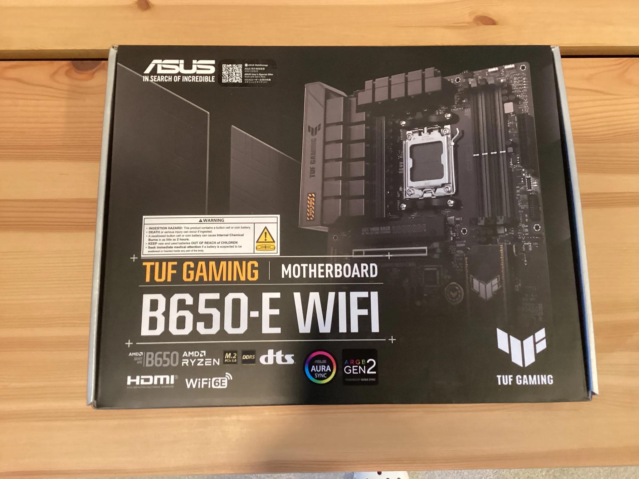 BRAND NEW ASUS B650-E TUF Gaming WiFi AMD AM5 ATX Motherboard