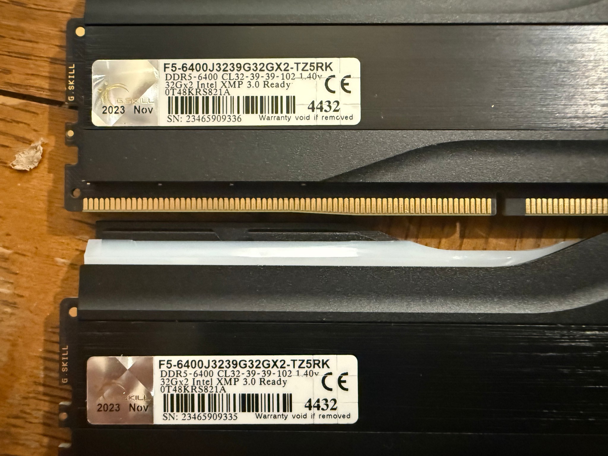 G.SKILL Trident Z5 RGB Series (Intel XMP 3.0) DDR5 RAM 64GB (2x32GB) 6400MT/s