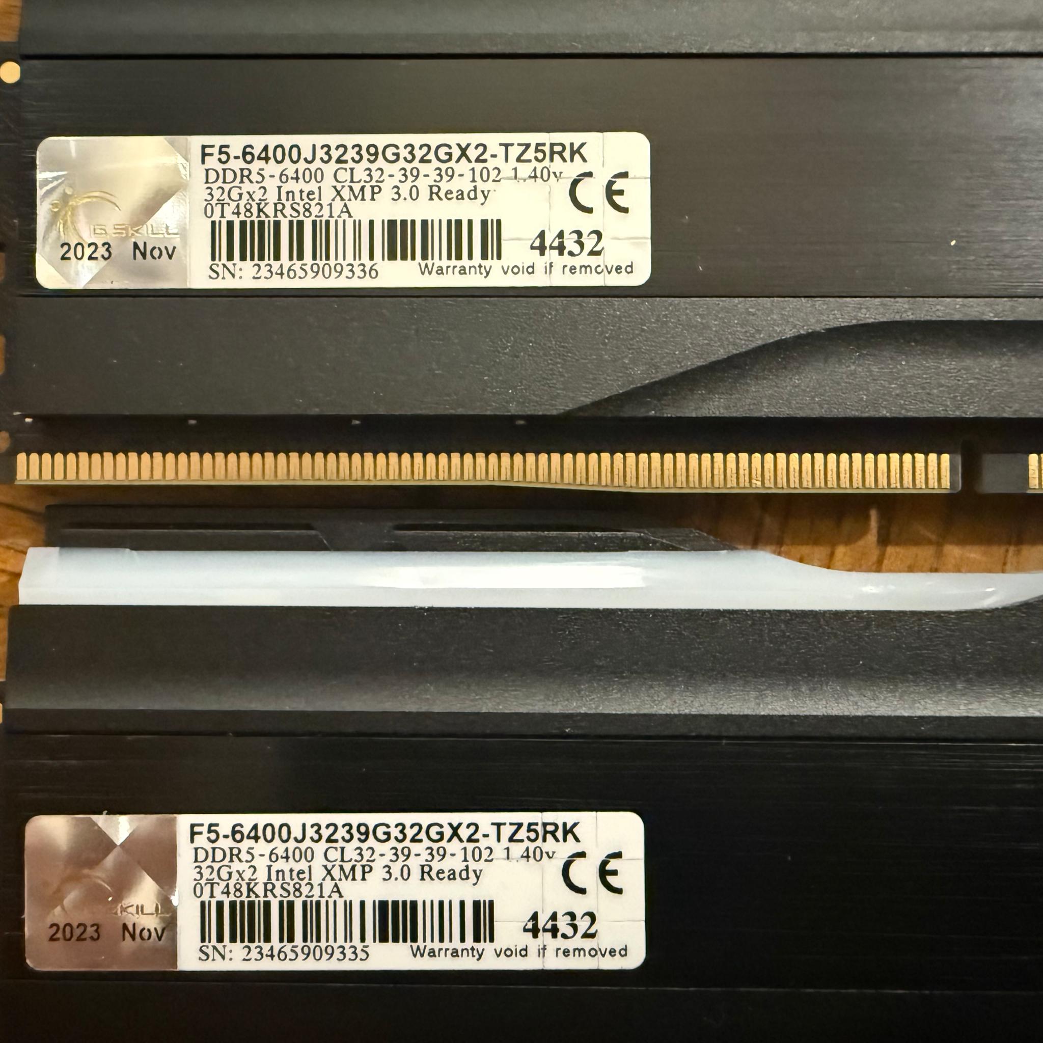 G.SKILL Trident Z5 RGB Series (Intel XMP 3.0) DDR5 RAM 64GB (2x32GB) 6400MT/s