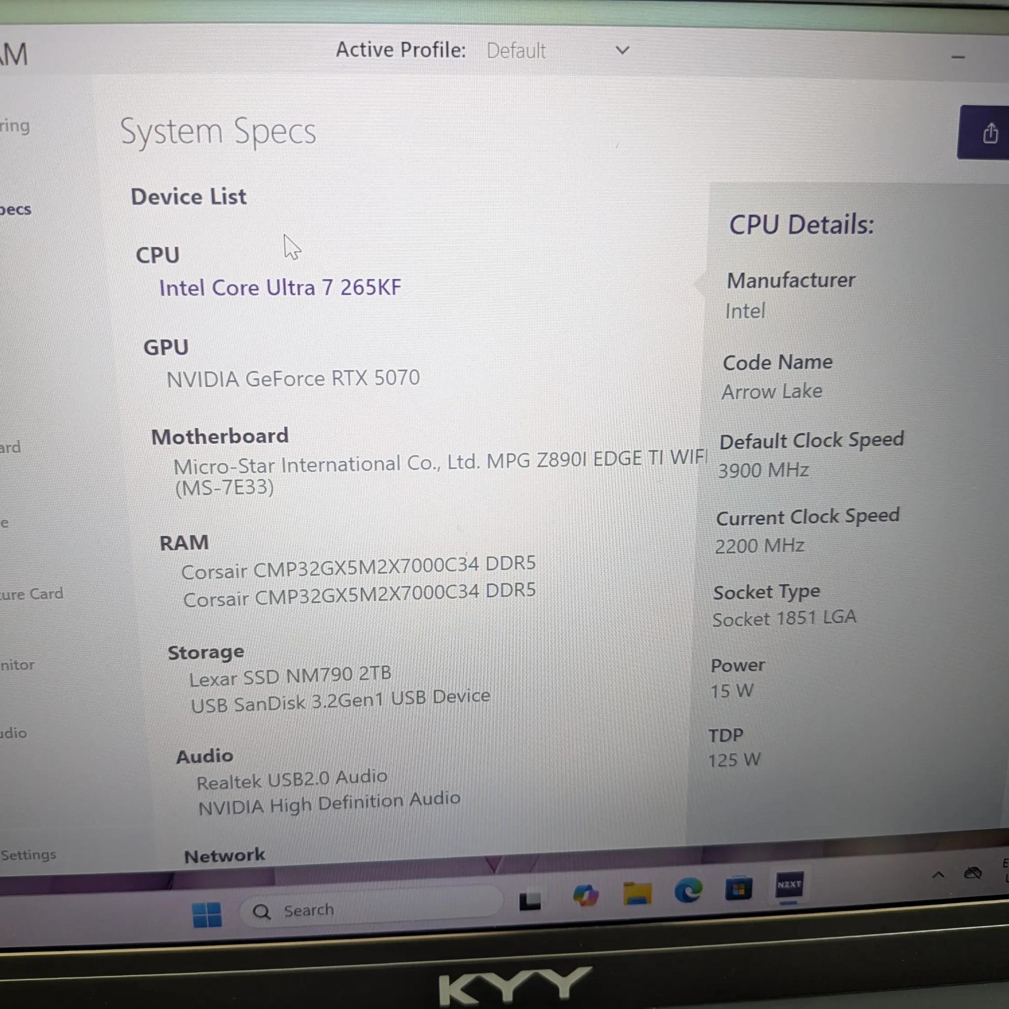 Saja Boys Ice - RTX 5070, Intel Core Ultra 7 265K, 32 GB DDR5, 2 TB Gen 4 NVME, RGB, Liquid Cooled