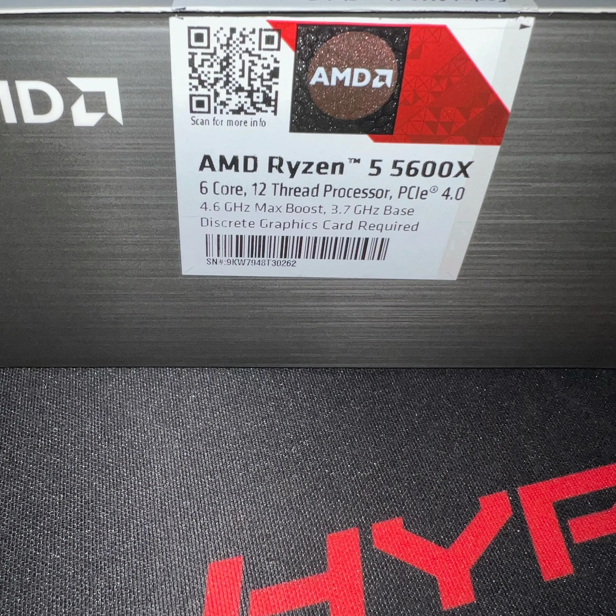 AMD Ryzen 5 5600X (Zen 3) - 6-Core 3.7GHz AM4 Desktop Processor