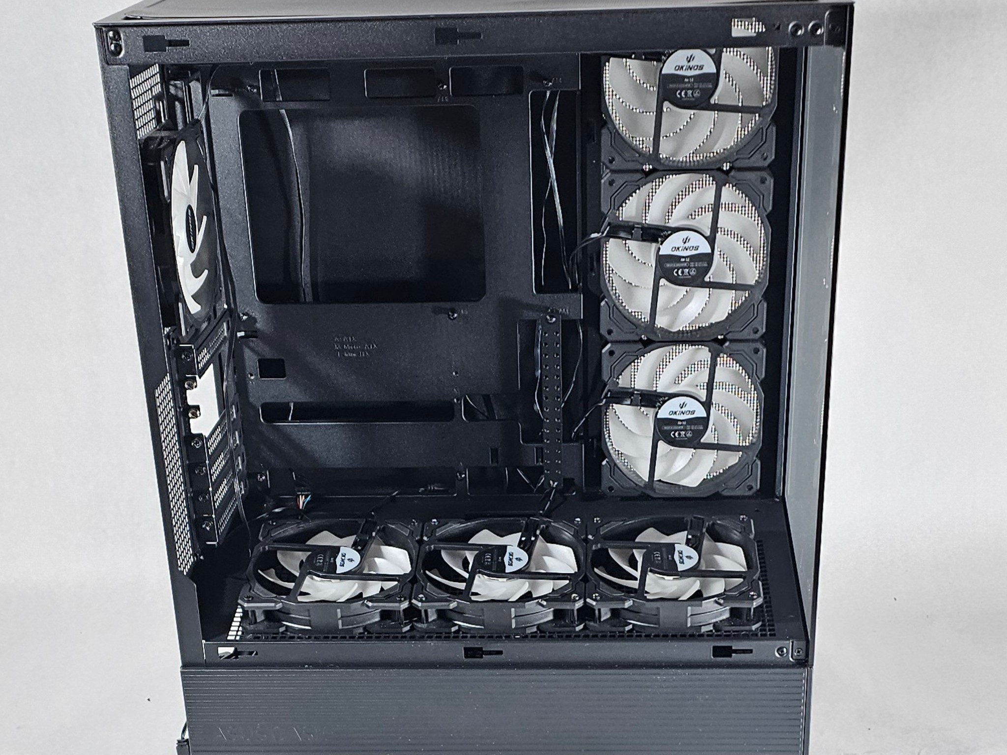 PC Case with Tempered Glass w\ 7 RGB Fans