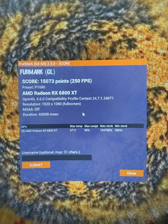 GIGABYTE AMD Radeon RX 6800 XT GAMING OC 16GB GDDR6 Graphic Card CLEANED REPASTED