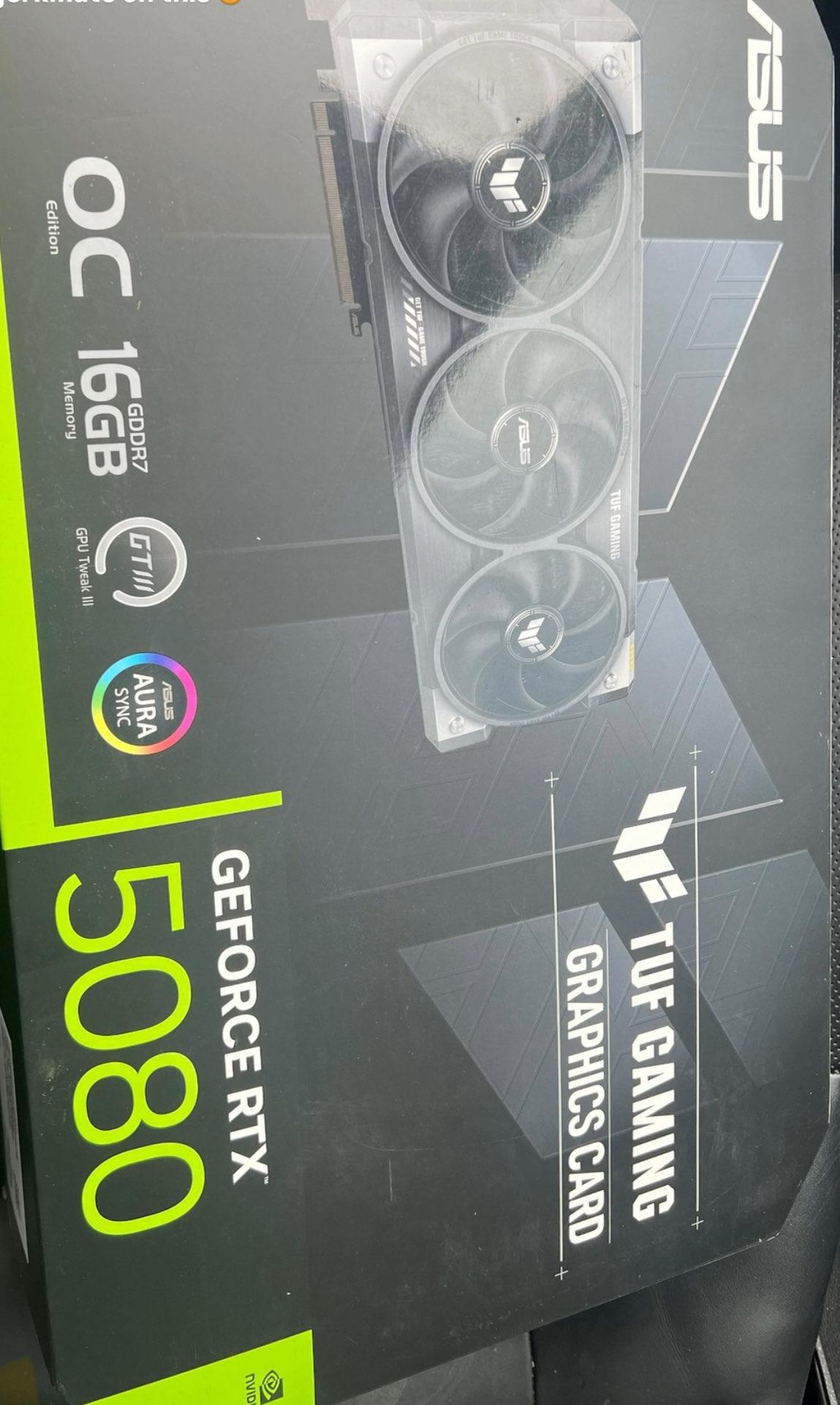 ASUS TUF Gaming GeForce RTX™ 5080 16GB GDDR7 OC Edition *Lightly Used w/Original Packaging*