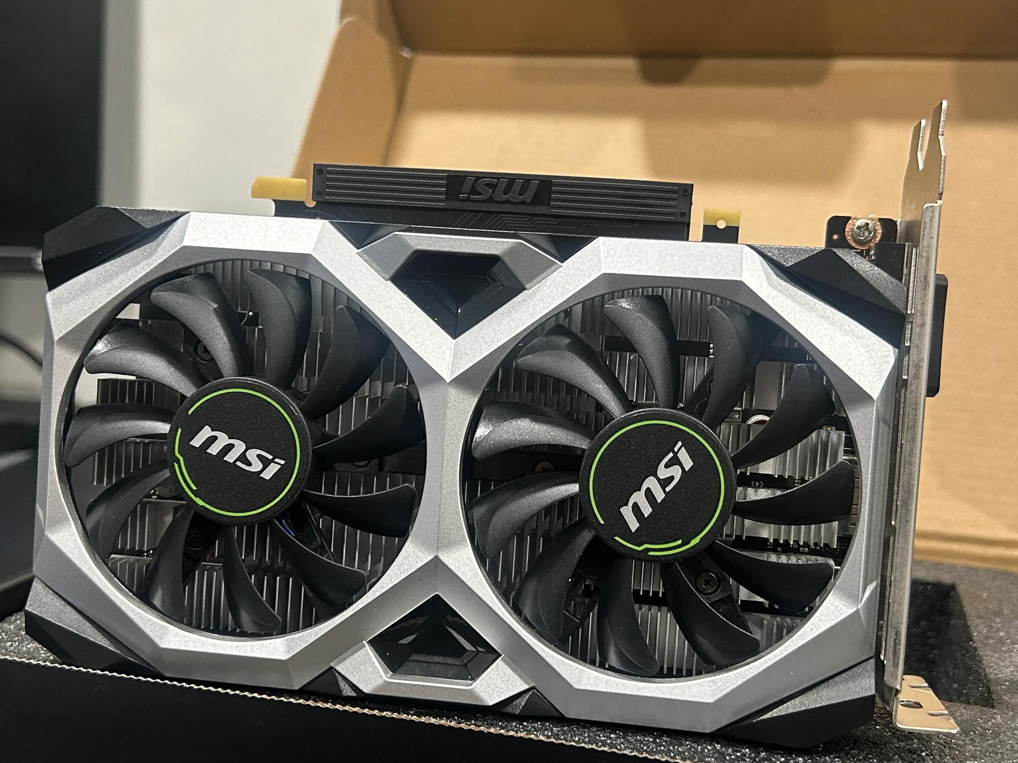 MSI NVIDIA GTX 1650 VENTUS OC EDITION 4GB GDRR6 GRAPHICS CARD WITH BOX!!