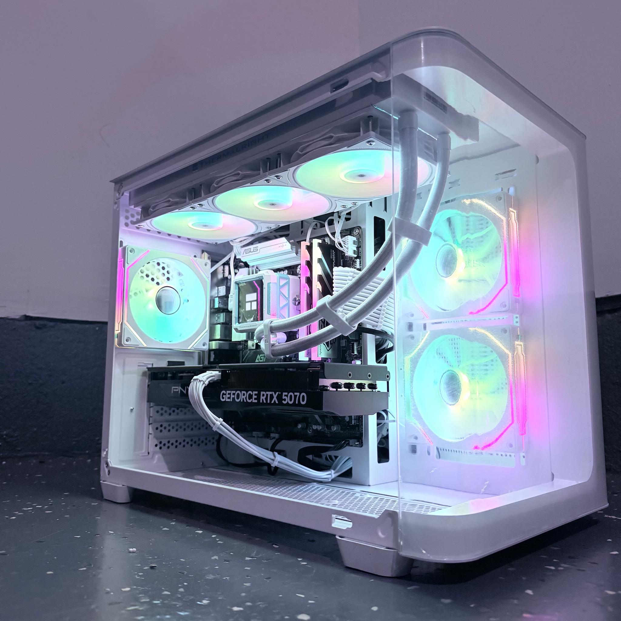 ⚪️"Crystal Frost🌈| 1440p Gaming | RTX 5070 | Ultra 7 265F | 32GB DDR5 | 1TB SSD | Free Shipping
