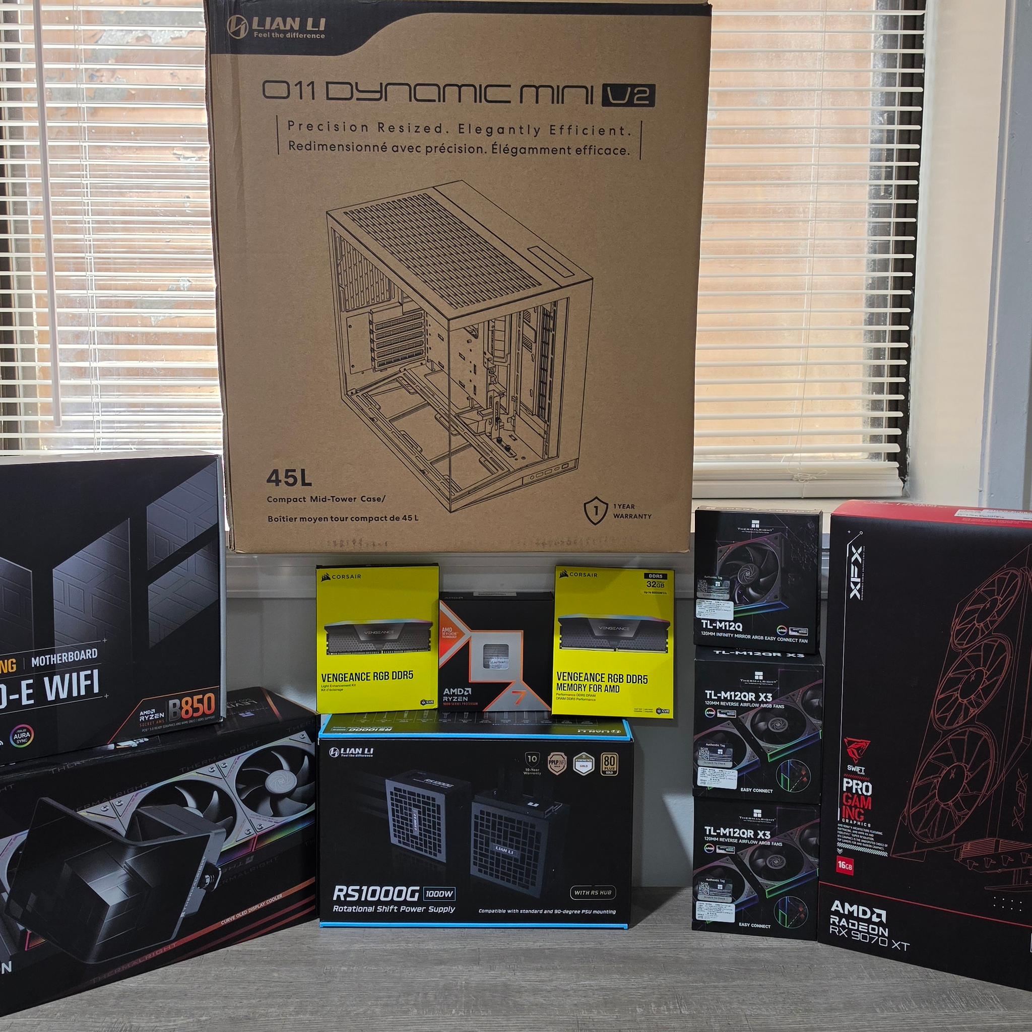 High-End Gaming & Performance PC – Ryzen 7 9850X3D + Radeon RX 9070 XT