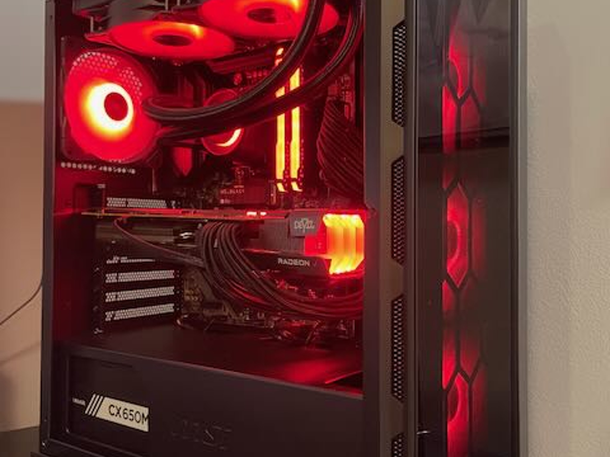 Shadow Fury! Gaming PC w/ Ryzen 5 5600X, RX 6700 XT, 32 GB DDR4, 1 TB NVMe, and lots of RGB