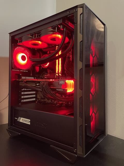 Shadow Fury! Gaming PC w/ Ryzen 5 5600X, RX 6700 XT, 32 GB DDR4, 1 TB NVMe, and lots of RGB