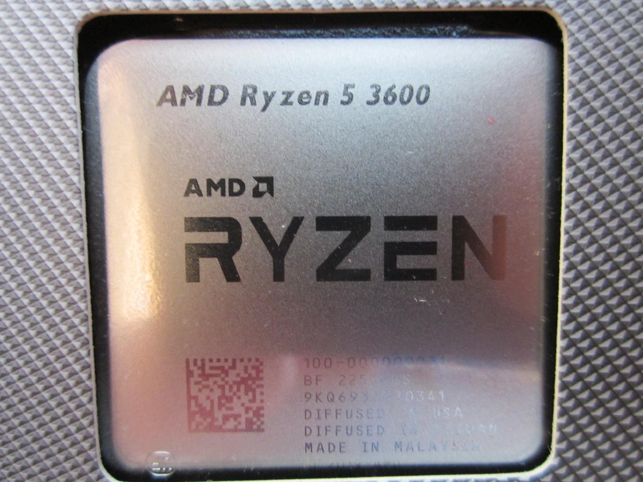 NEW! AMD Ryzen 5 3600 3.6/4.2 GHz AM4 CPU With Wraith Spire Cooler