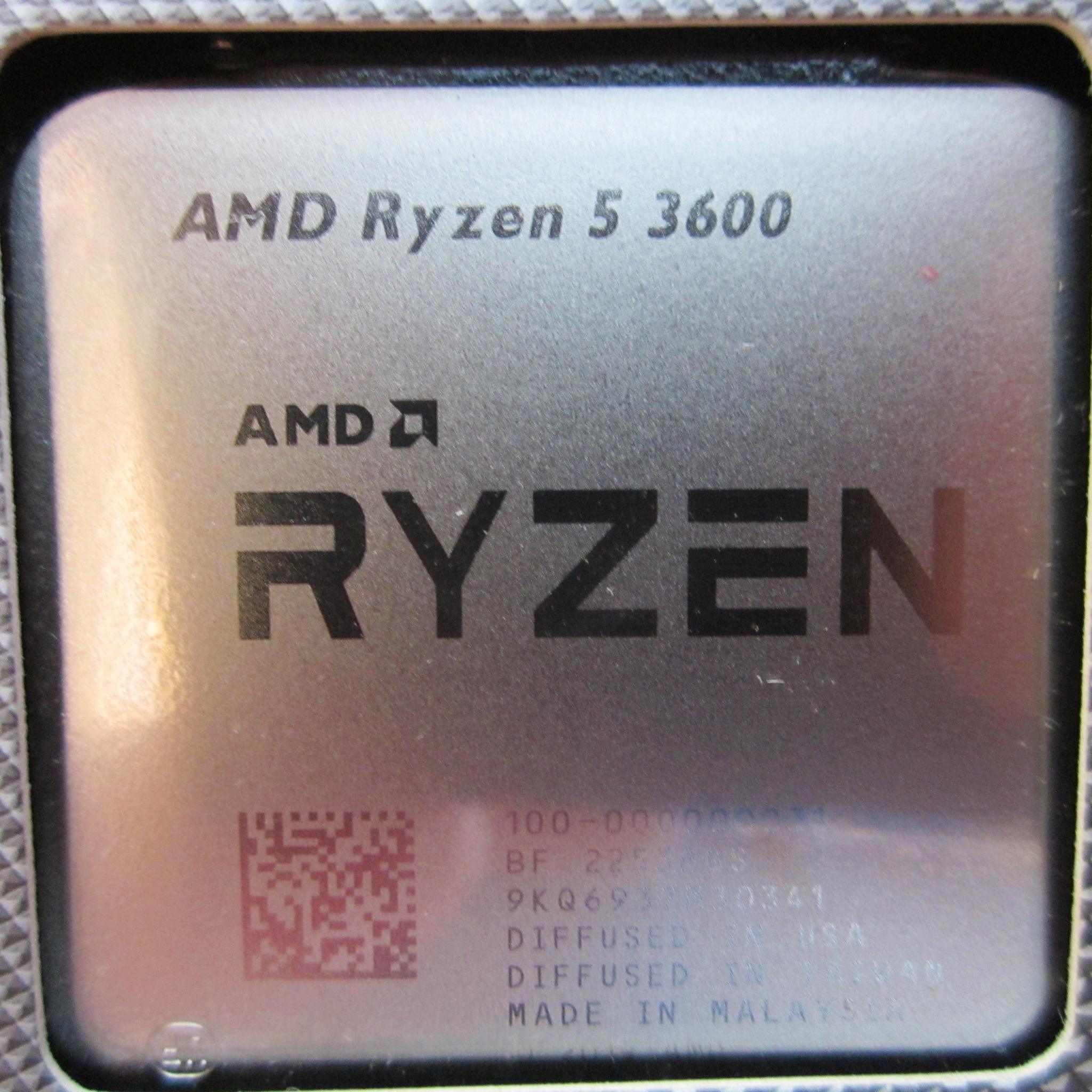 NEW! AMD Ryzen 5 3600 3.6/4.2 GHz AM4 CPU With Wraith Spire Cooler