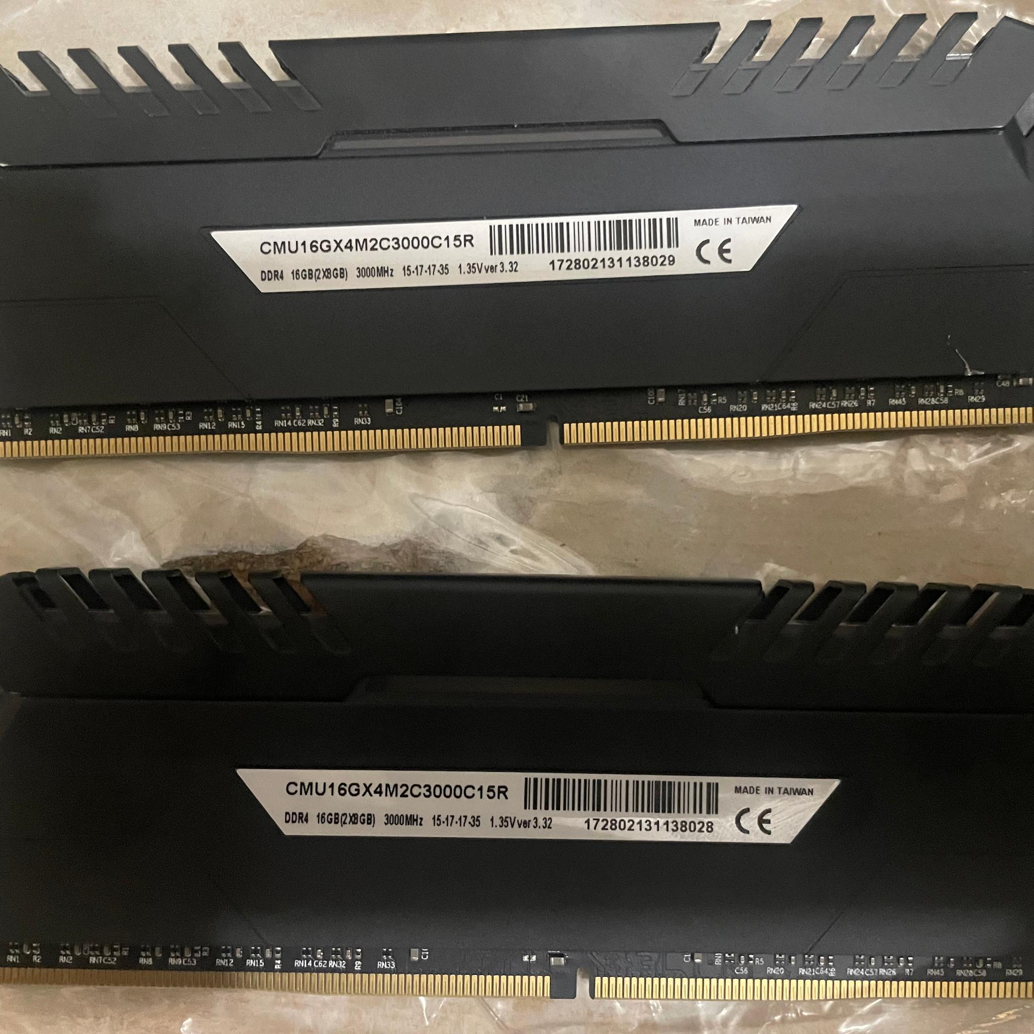 Corsair Vengeance LED 16GB (2x8GB) DDR4 3000MHz C15R Desktop RAM Kit