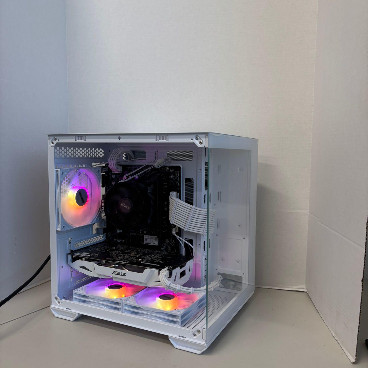 ⚪️ All-White 1080p Gaming PC | GTX 1060 6GB + Ryzen 5 1600 | 16GB RAM | Clean & Smooth Performance