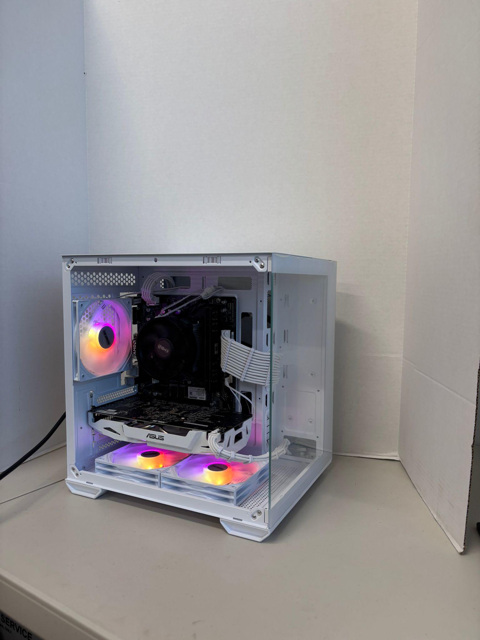⚪️ All-White 1080p Gaming PC | GTX 1060 6GB + Ryzen 5 1600 | 16GB RAM | Clean & Smooth Performance