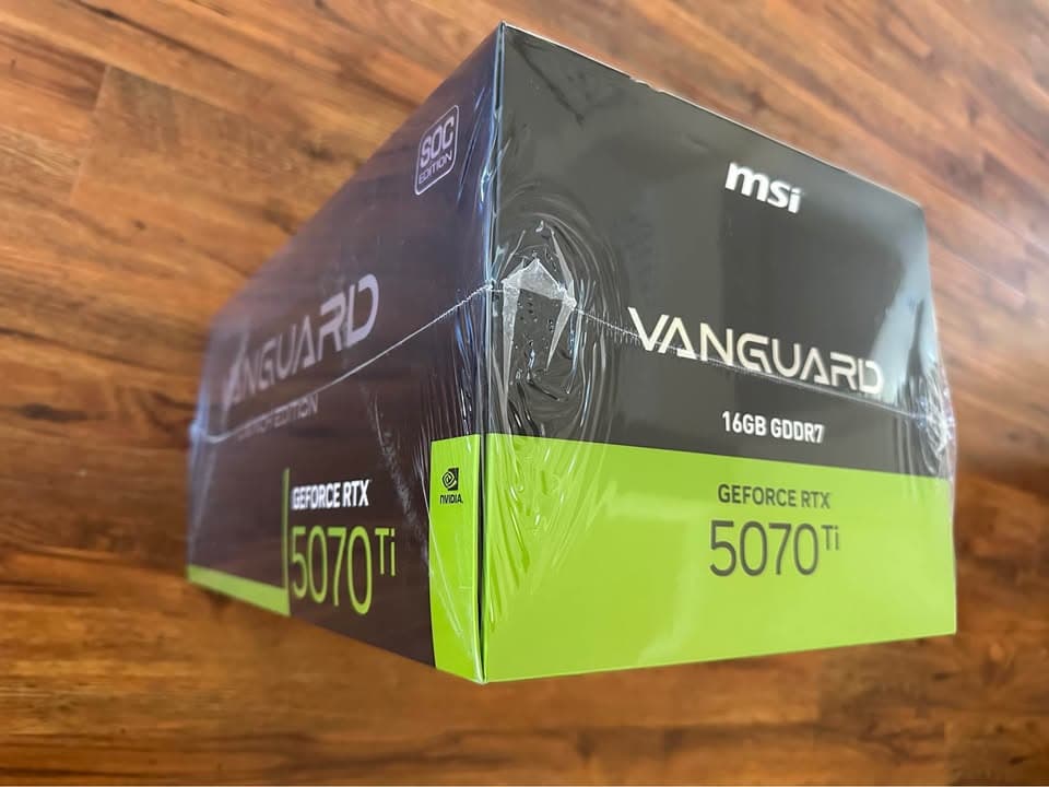 MSI GeForce RTX 5070 Ti 16G VANGUARD SOC LAUNCH EDITION w/ limited edition Lucky figure