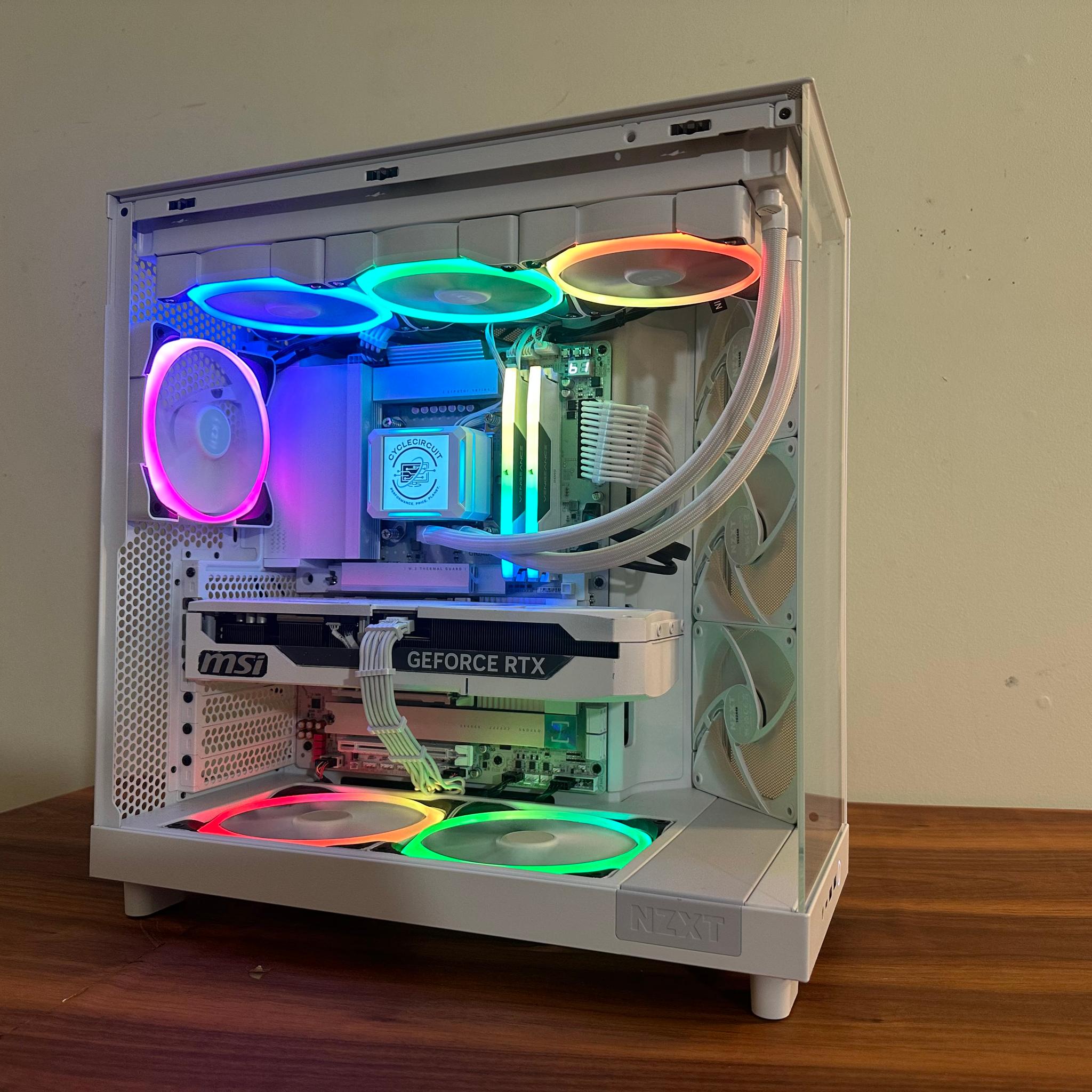 ❄️GlacierCore| RTX 5070 Ti | Intel Ultra 7 | 32GB DDR5 6000MHz | 2TB SSD | NZXT H6 Elite LCD Display