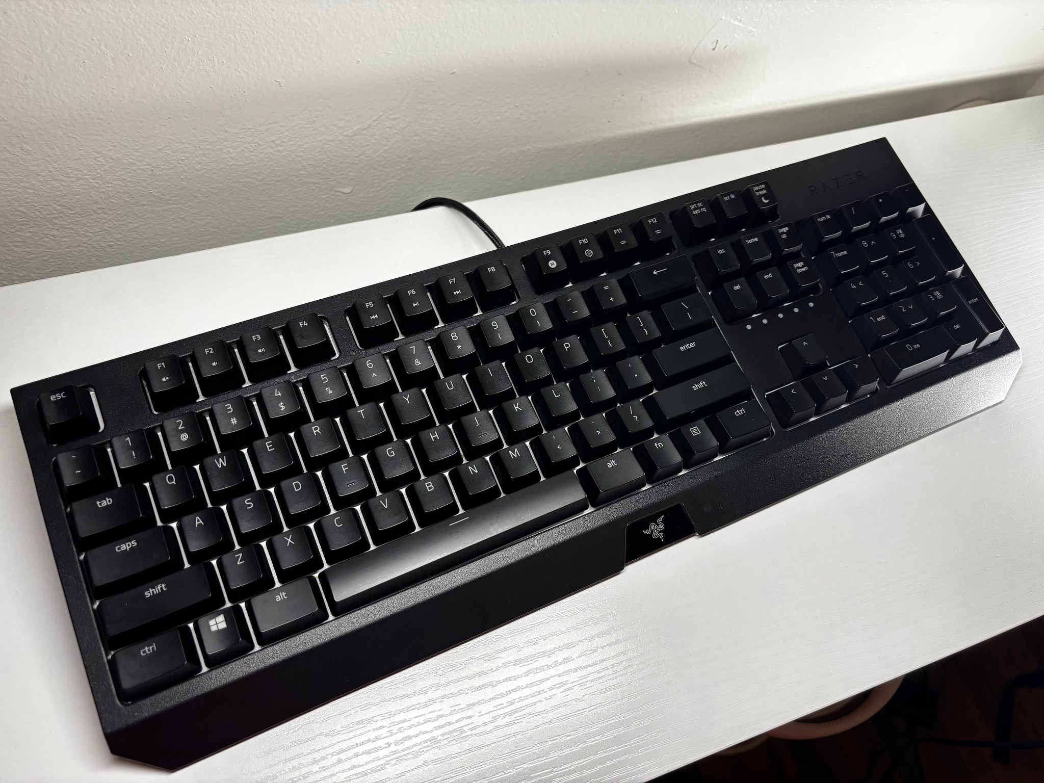 Razer BlackWidow Mechanical Keyboard: Green Tactile & Clicky Switches - Used