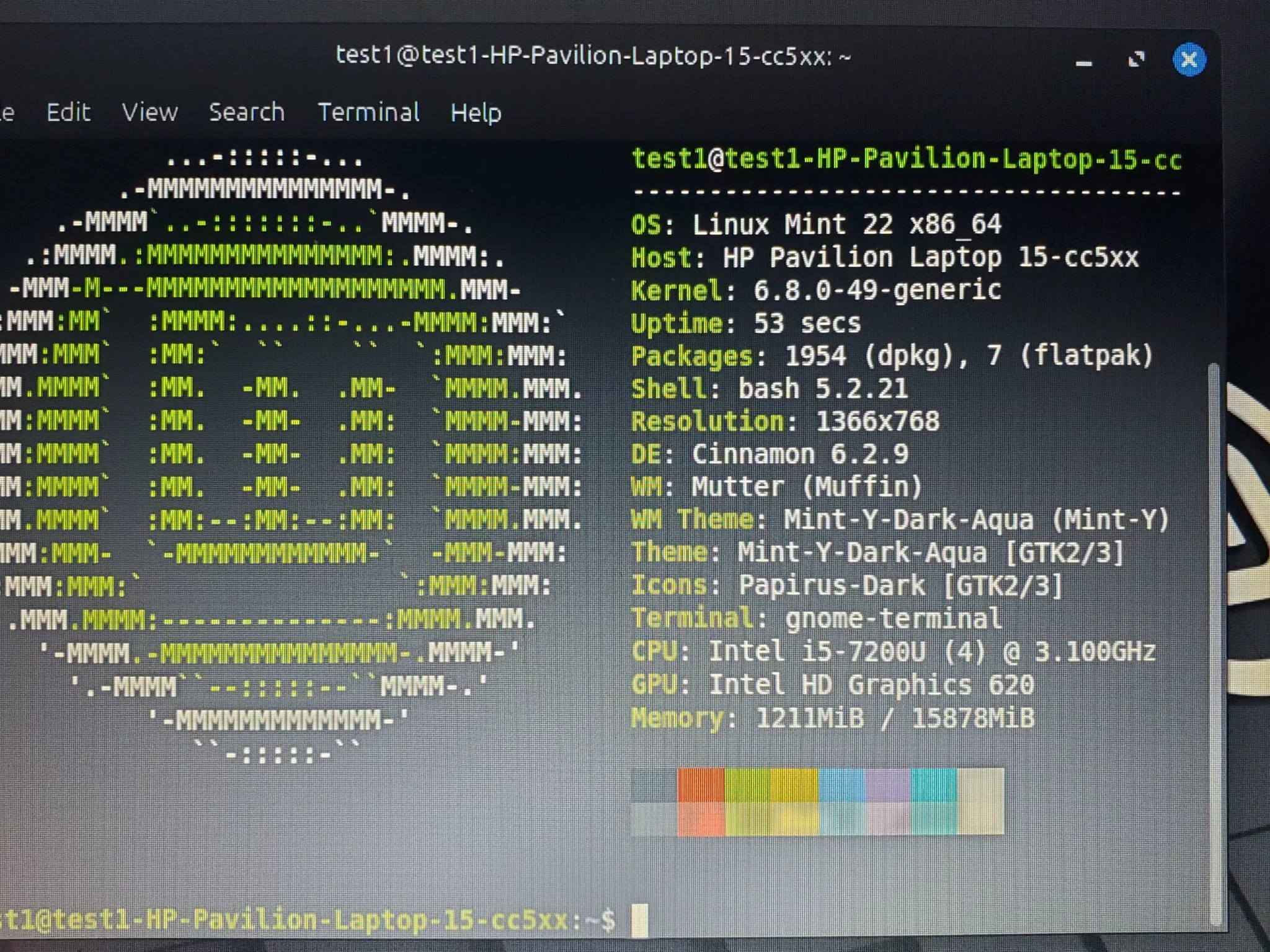 HP Pavilion Laptop | Intel i5-7200U | 16GB ram | Linux