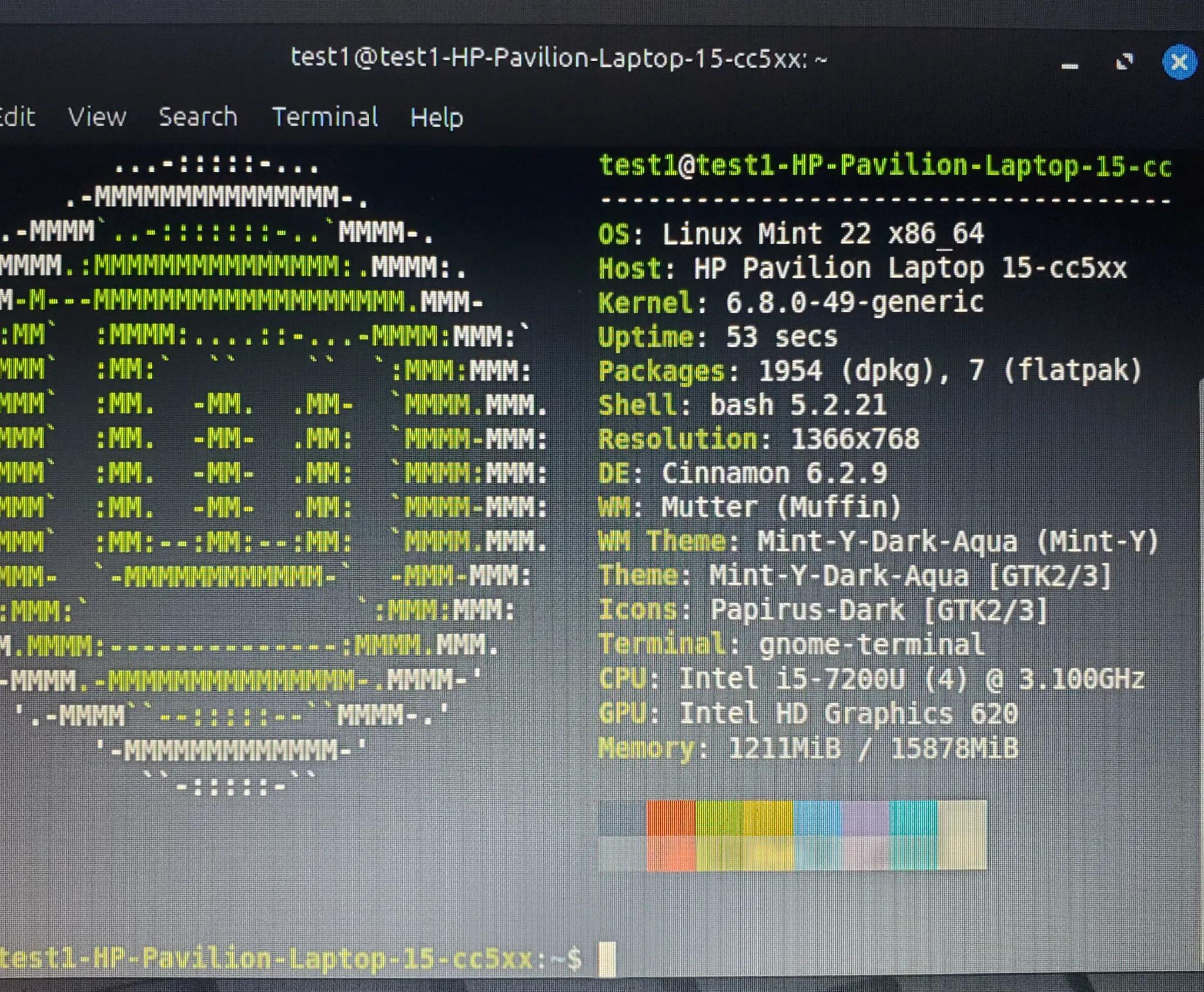 HP Pavilion Laptop | Intel i5-7200U | 16GB ram | Linux