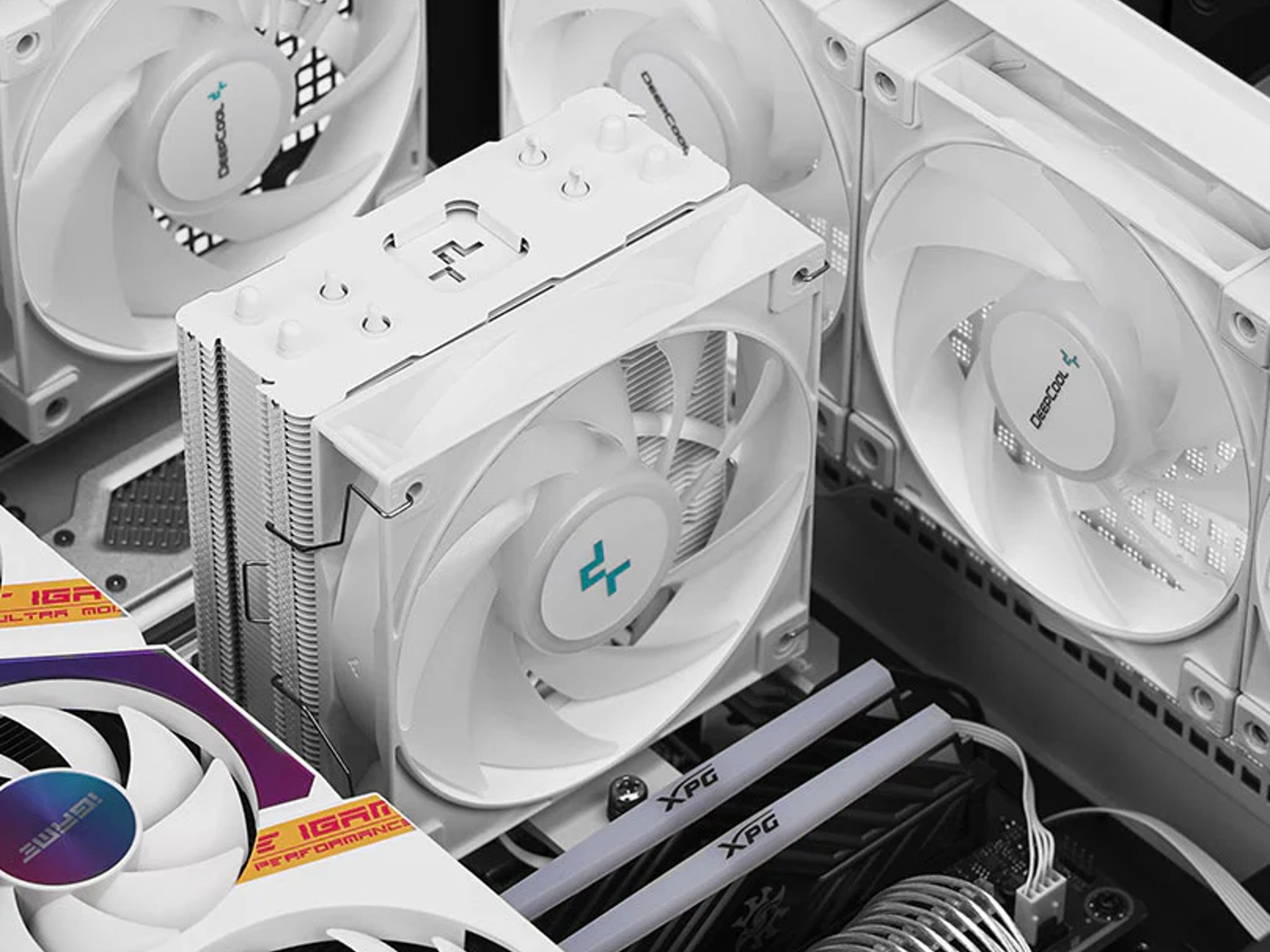 DeepCool AG400 WH ARGB CPU Cooler 120mm Static ARGB Fan