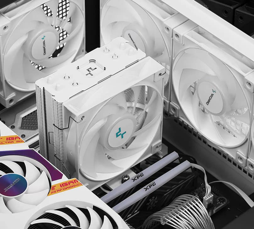 DeepCool AG400 WH ARGB CPU Cooler 120mm Static ARGB Fan