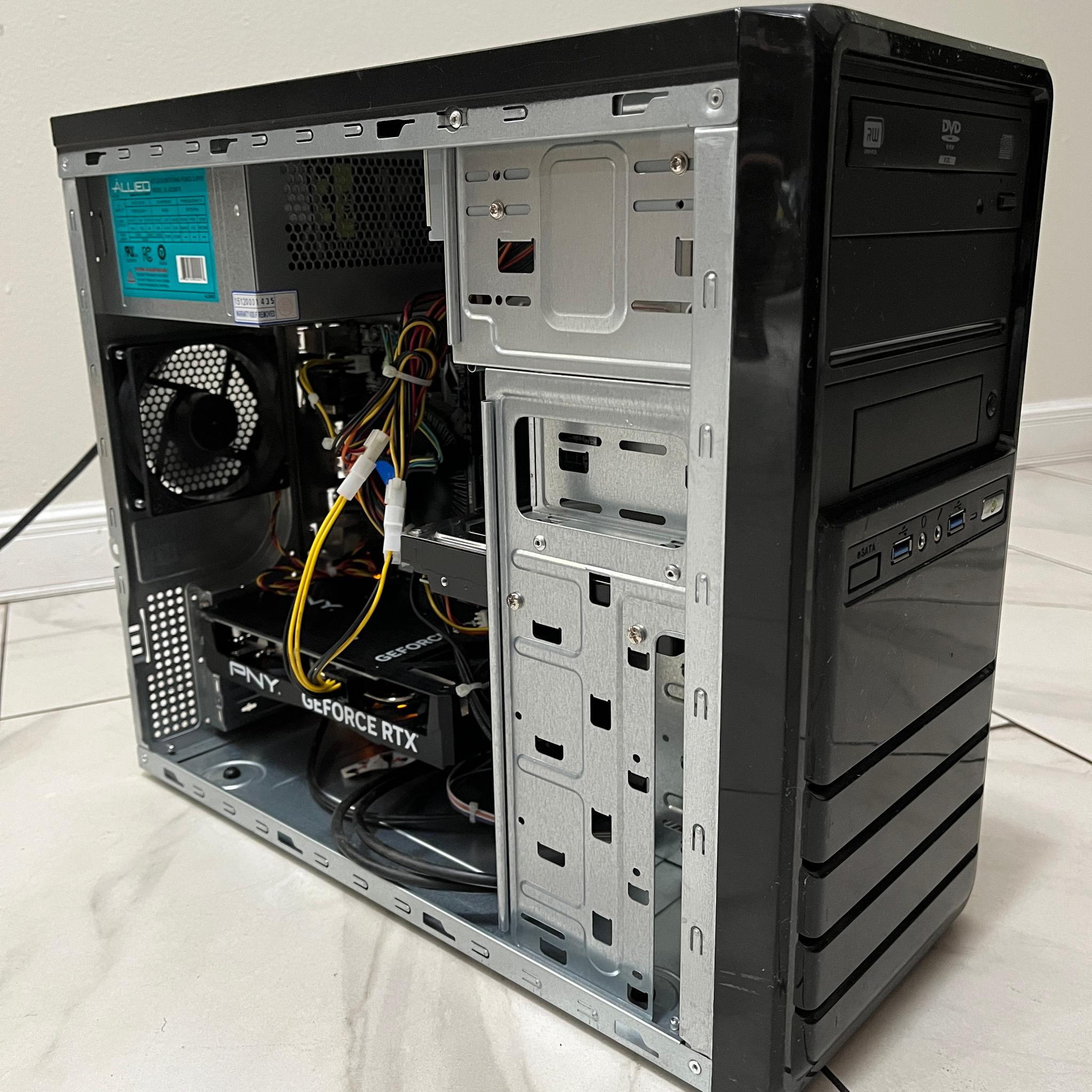 NVIDIA RTX 4060, Intel i7-7700, 16GB RAM, 1.1TB Storage - Gaming PC w/Wi-Fi, BT