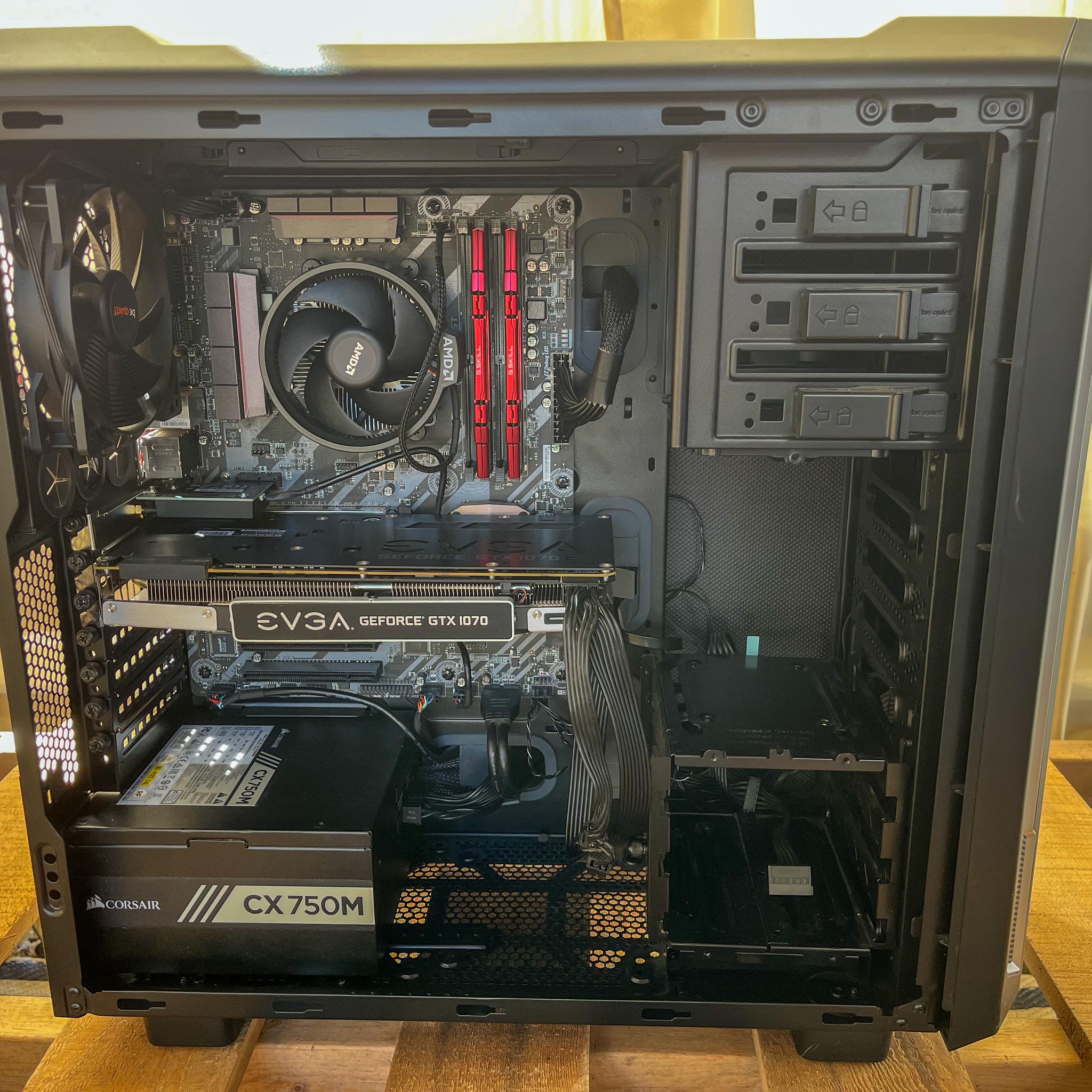 Stealth Black Gaming PC: GTX 1070 | Ryzen 5 5500