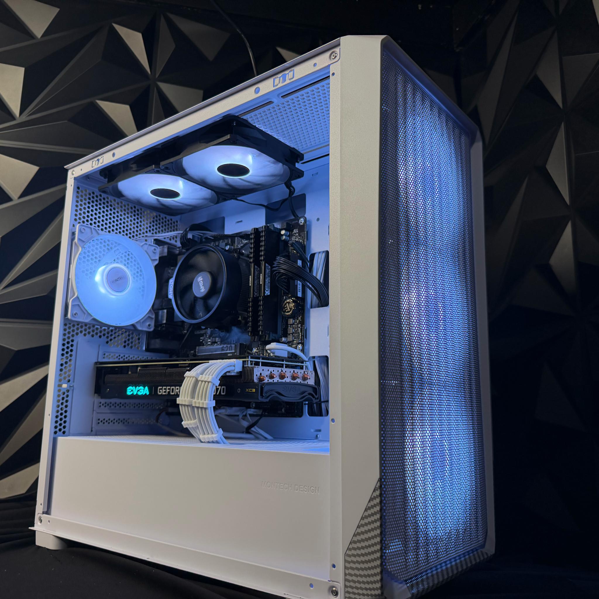 🖤🔥 BLACK GUTS 🔥🖤 Ryzen 5 5500| RTX 3070| 16 GB DDR4| 1.25 TB NVMe| 650W PSU