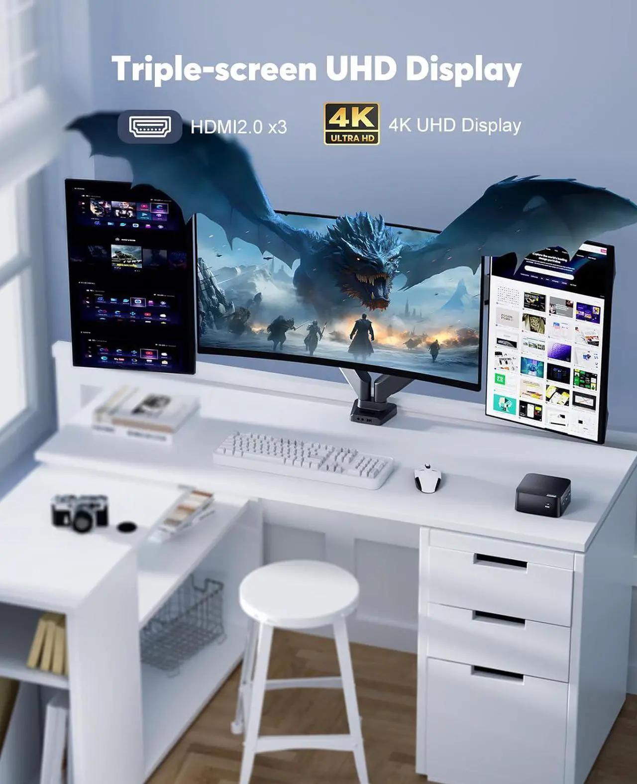 Intel N97 - T8PLUS Mini PC  (up to 3.60 GHz), 16GB RAM 512GB SSD
