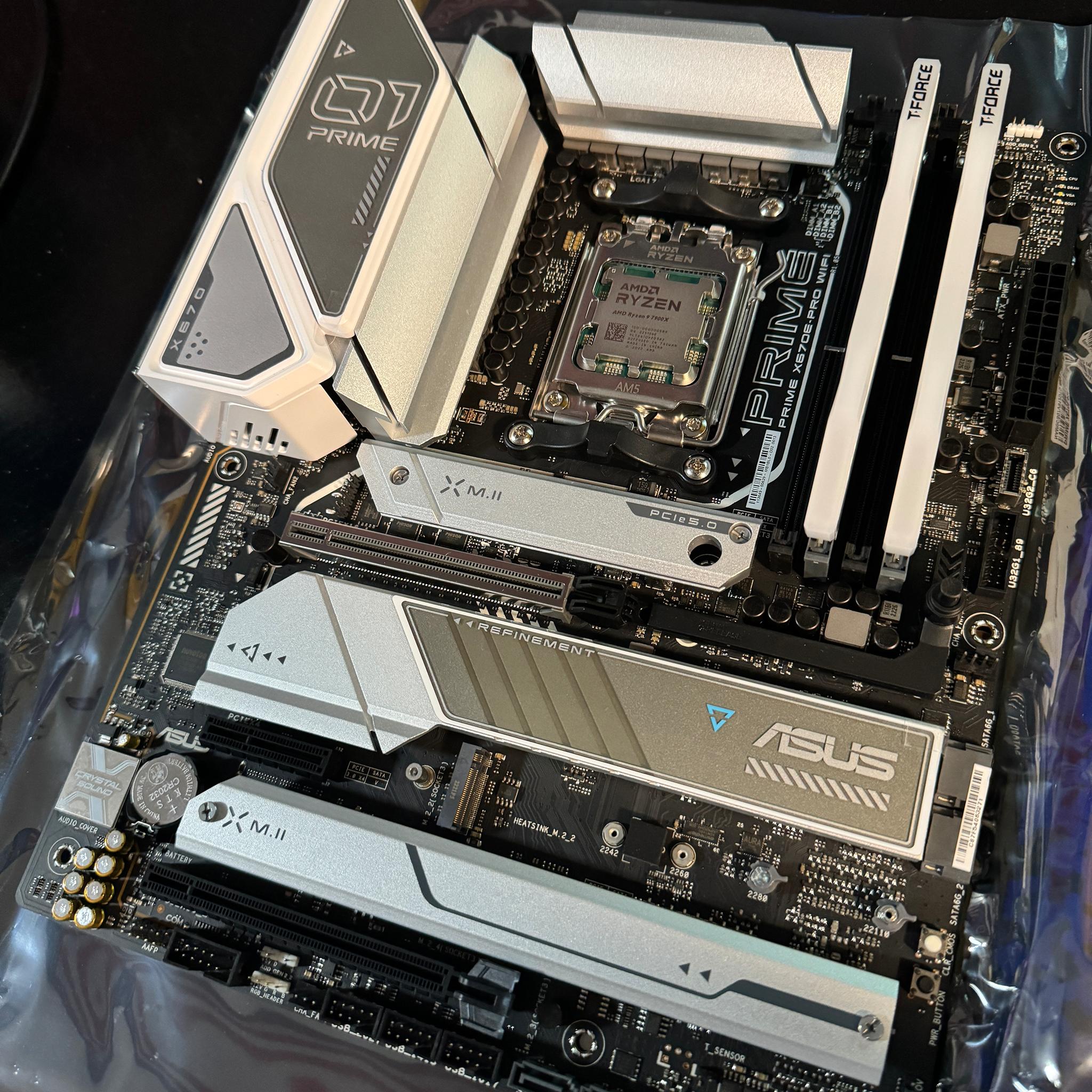 AMD Ryzen 9 7900X CPU, ASUS X670E-PRO WiFi Motherboard, RGB 64GB RAM, 2TB NVME w/ Windows 11 Pro