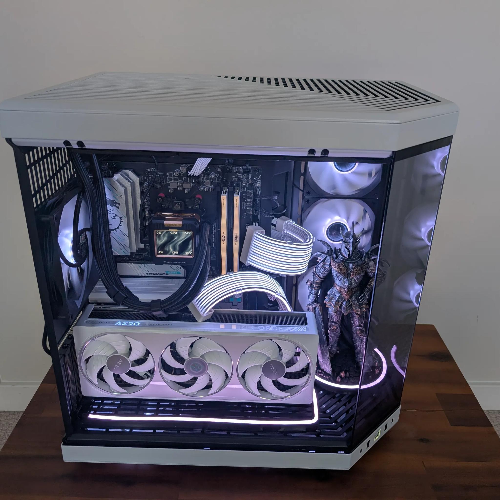 Death Knight Gaming PC - Hyte Y70 - Nvidia 5070 + Ryzen 9600X (excluding figurine)
