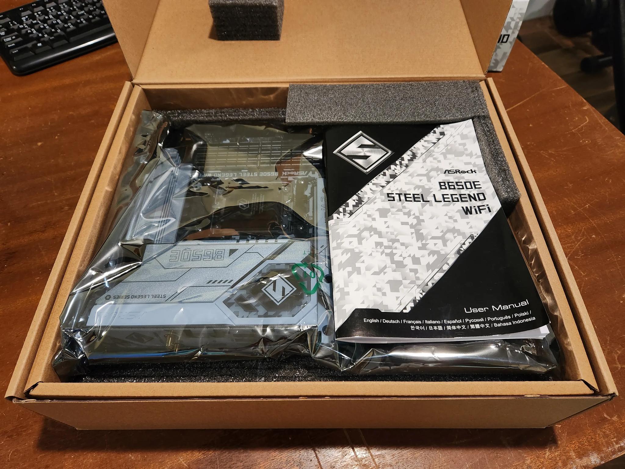 7800x3D + Asrock B650E Steel Legend Wifi