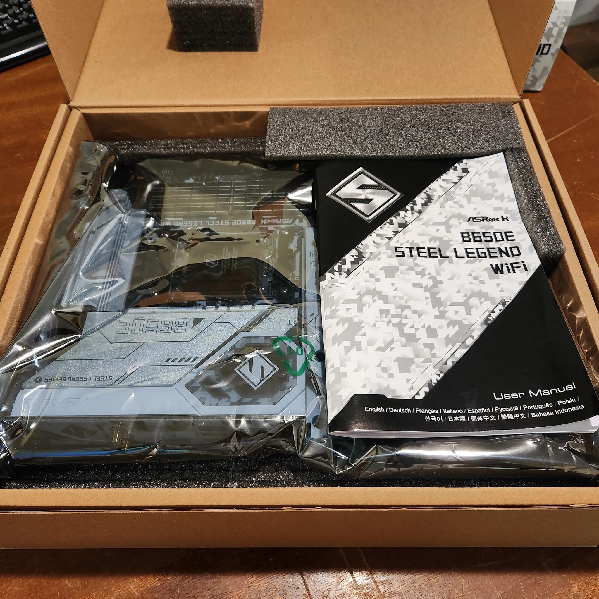 7800x3D + Asrock B650E Steel Legend Wifi