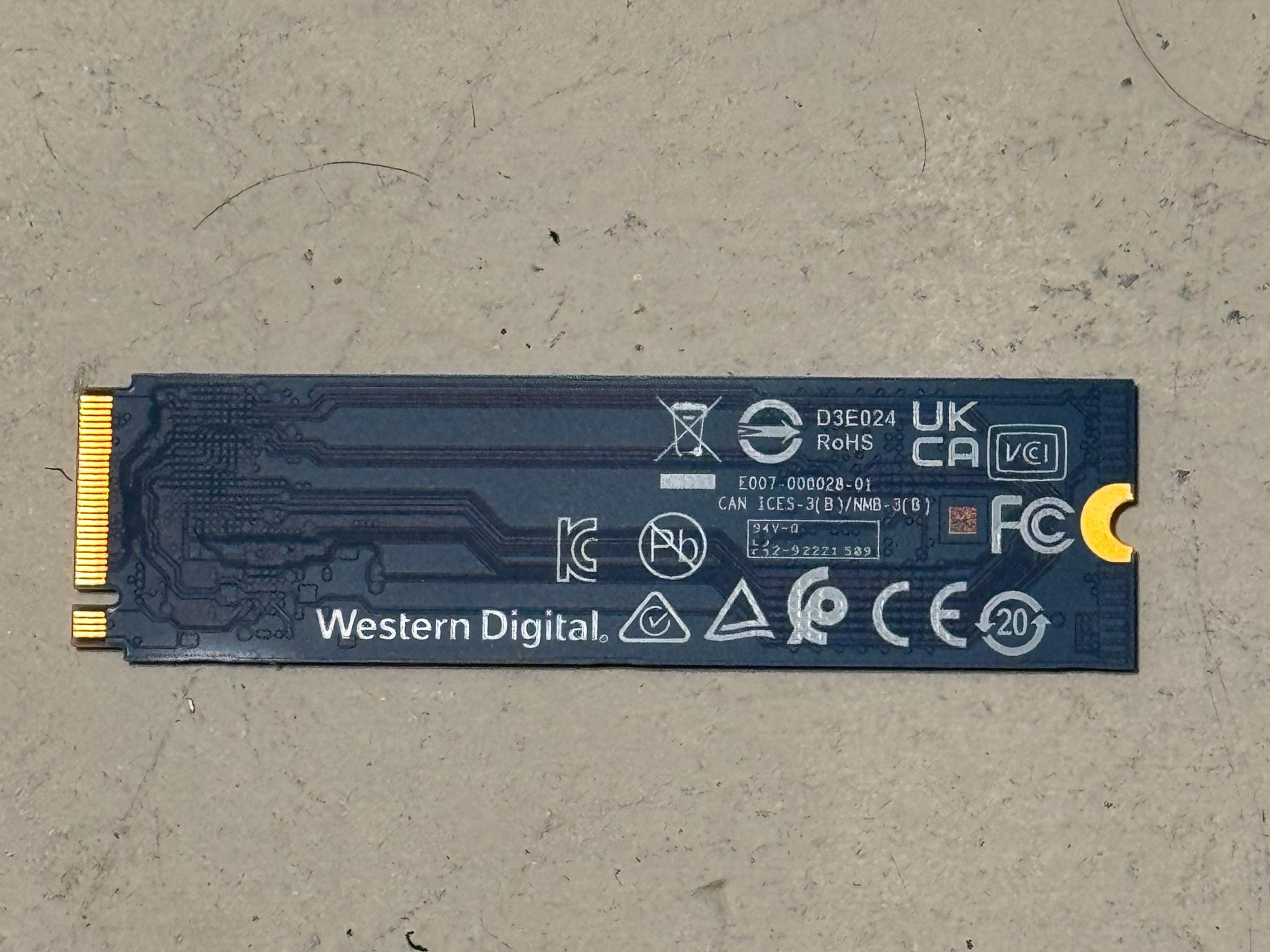 WD Blue SN570 1TB NVME SSD