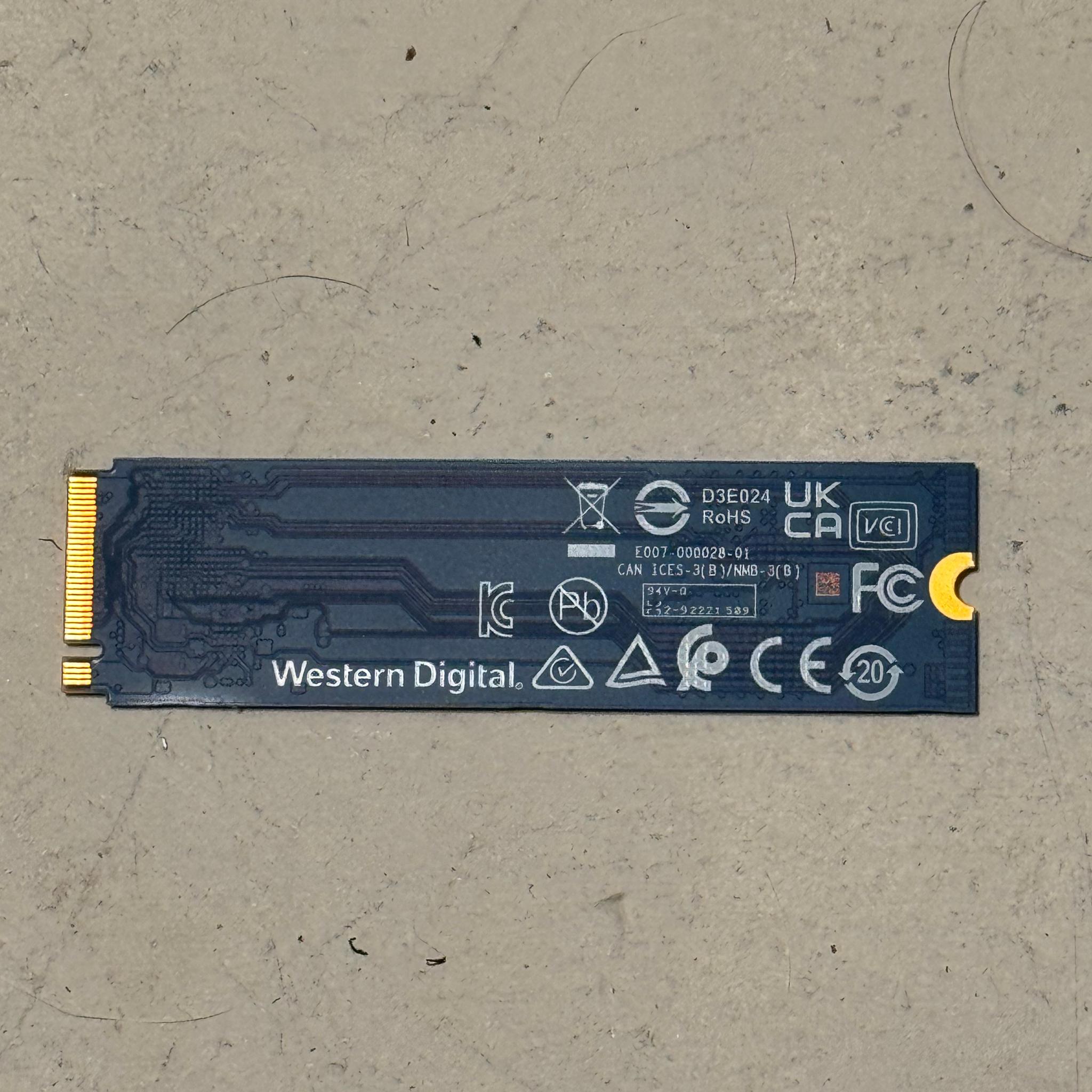WD Blue SN570 1TB NVME SSD