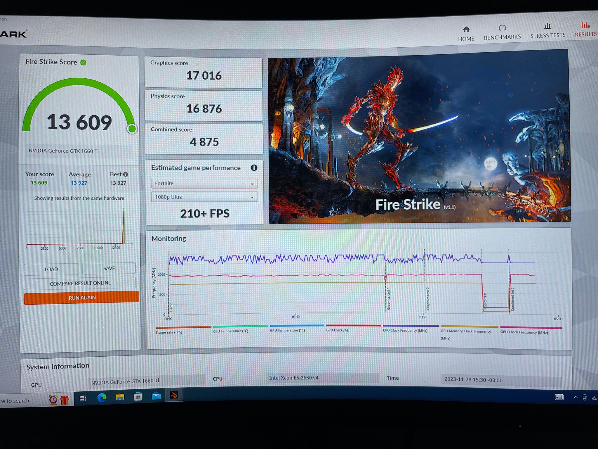 Gtx 1660 Ti + E5-2650 V4 12 core 24 thread + 32GB DDR4