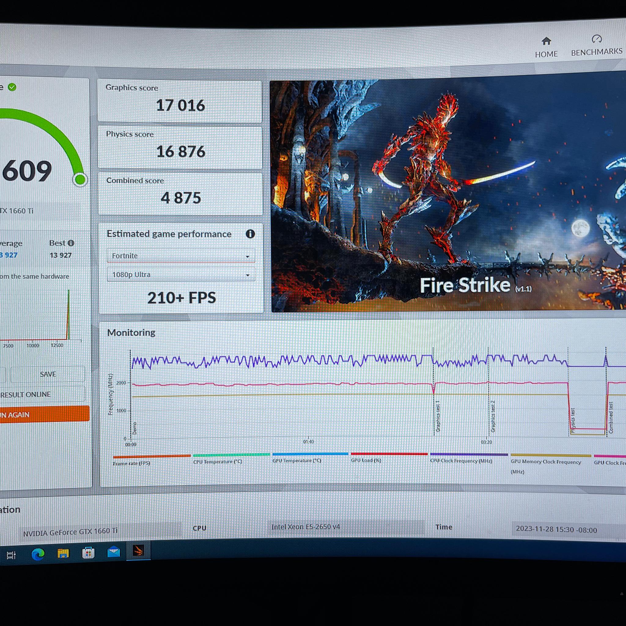 Gtx 1660 Ti + E5-2650 V4 12 core 24 thread + 32GB DDR4