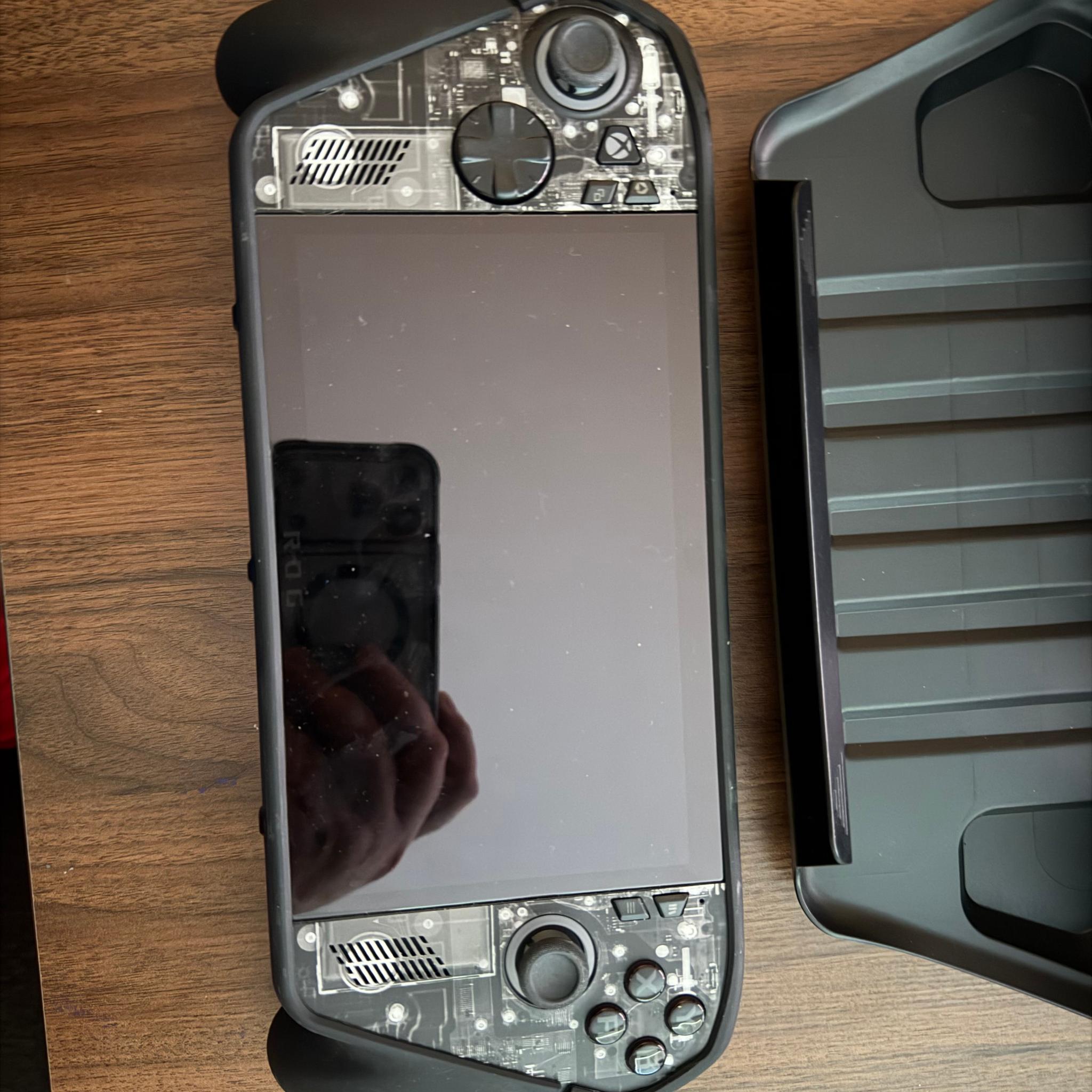 ROG Xbox Ally X (2025) with 2B drive and dBrand Killswitch case