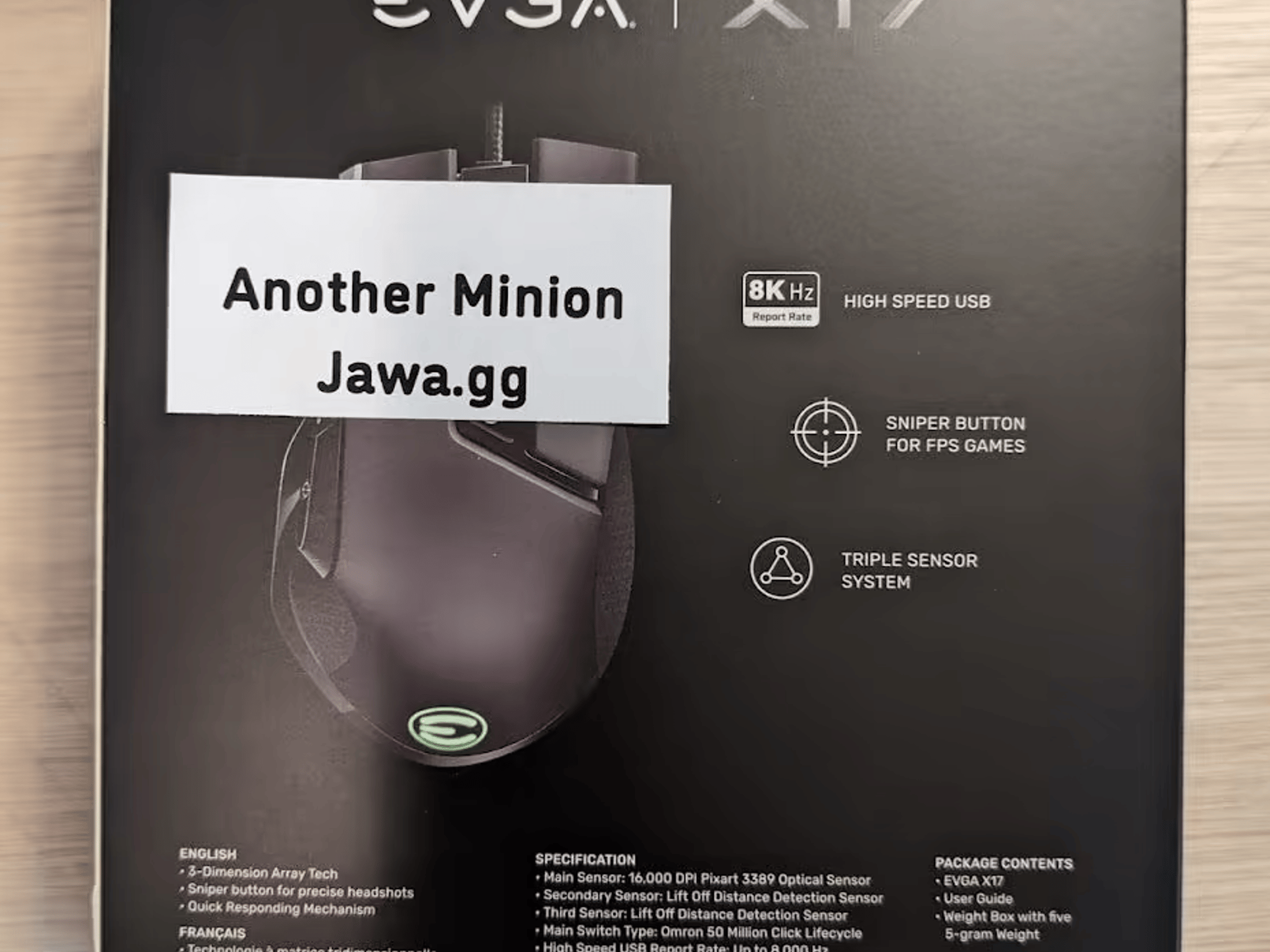 EVGA X17 Gaming Mouse Wired Black