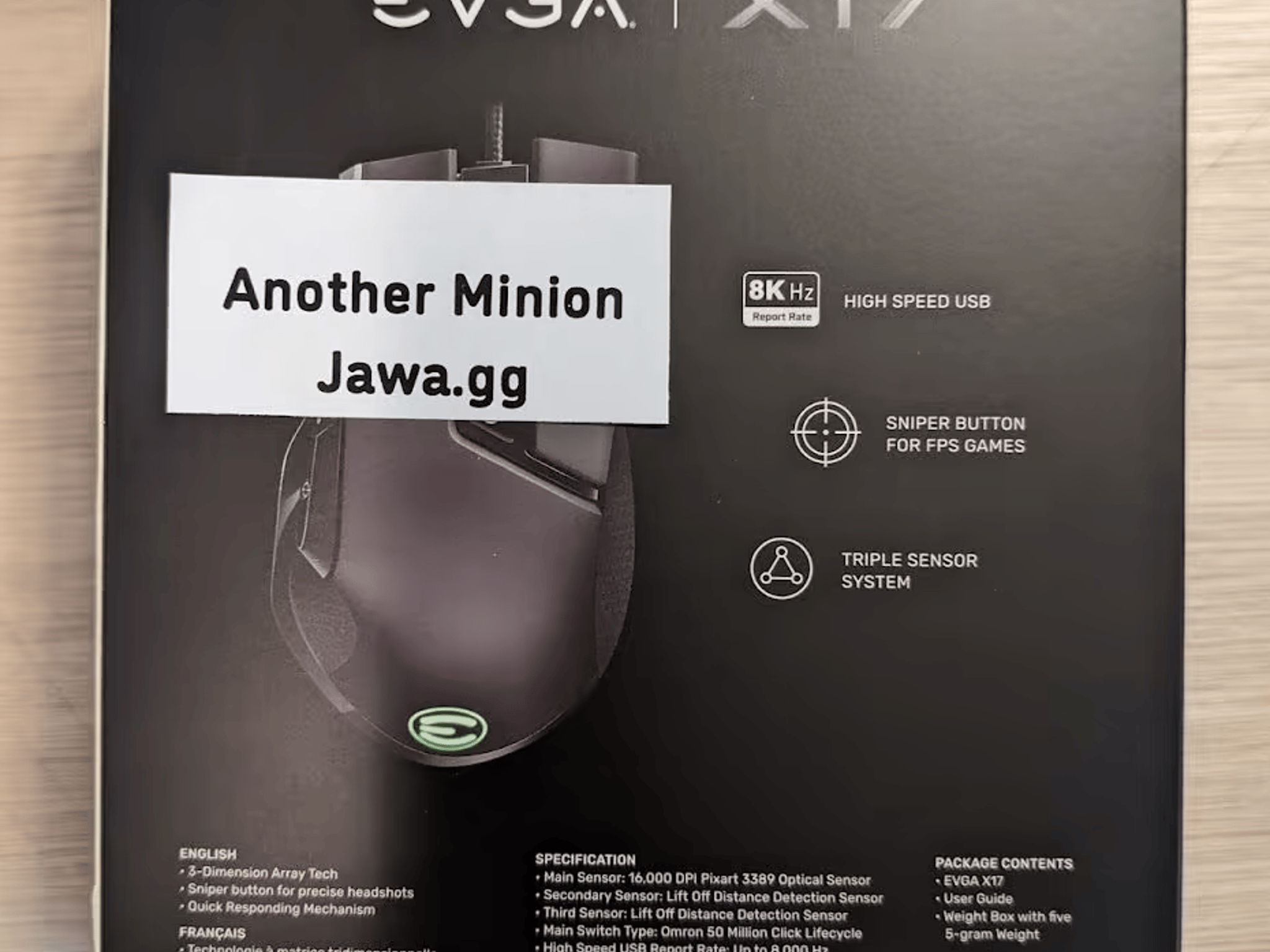 EVGA X17 Gaming Mouse Wired Black