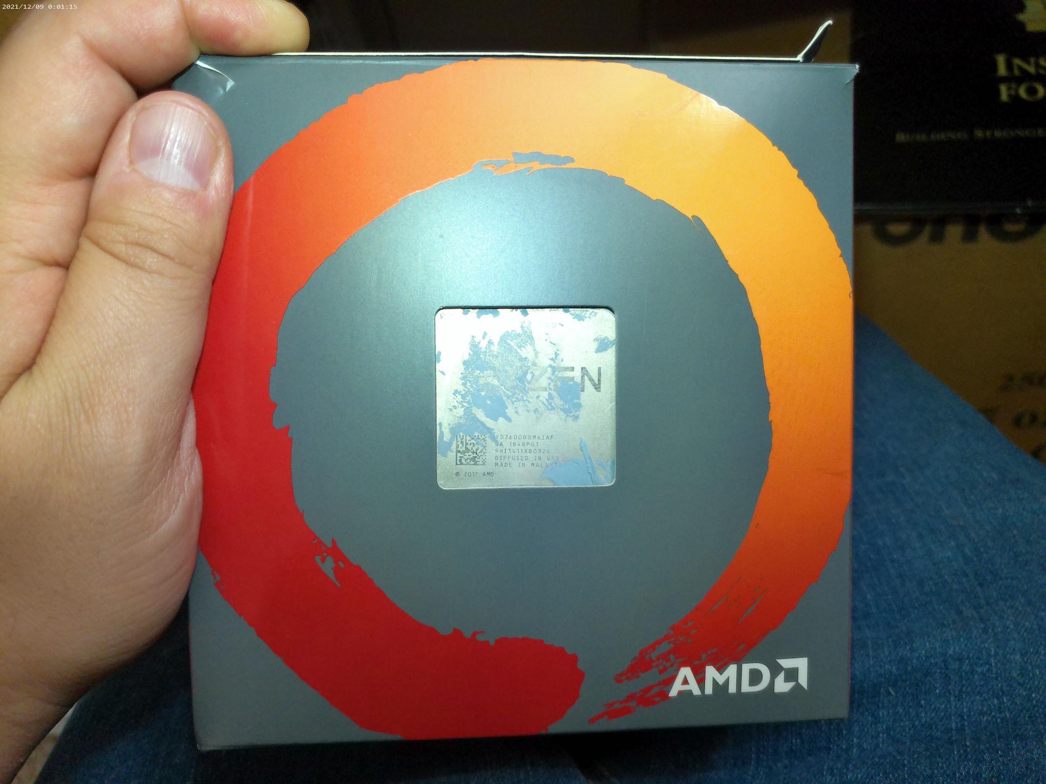 Ryzen 5 2600 CPU and Heat Sink Fan