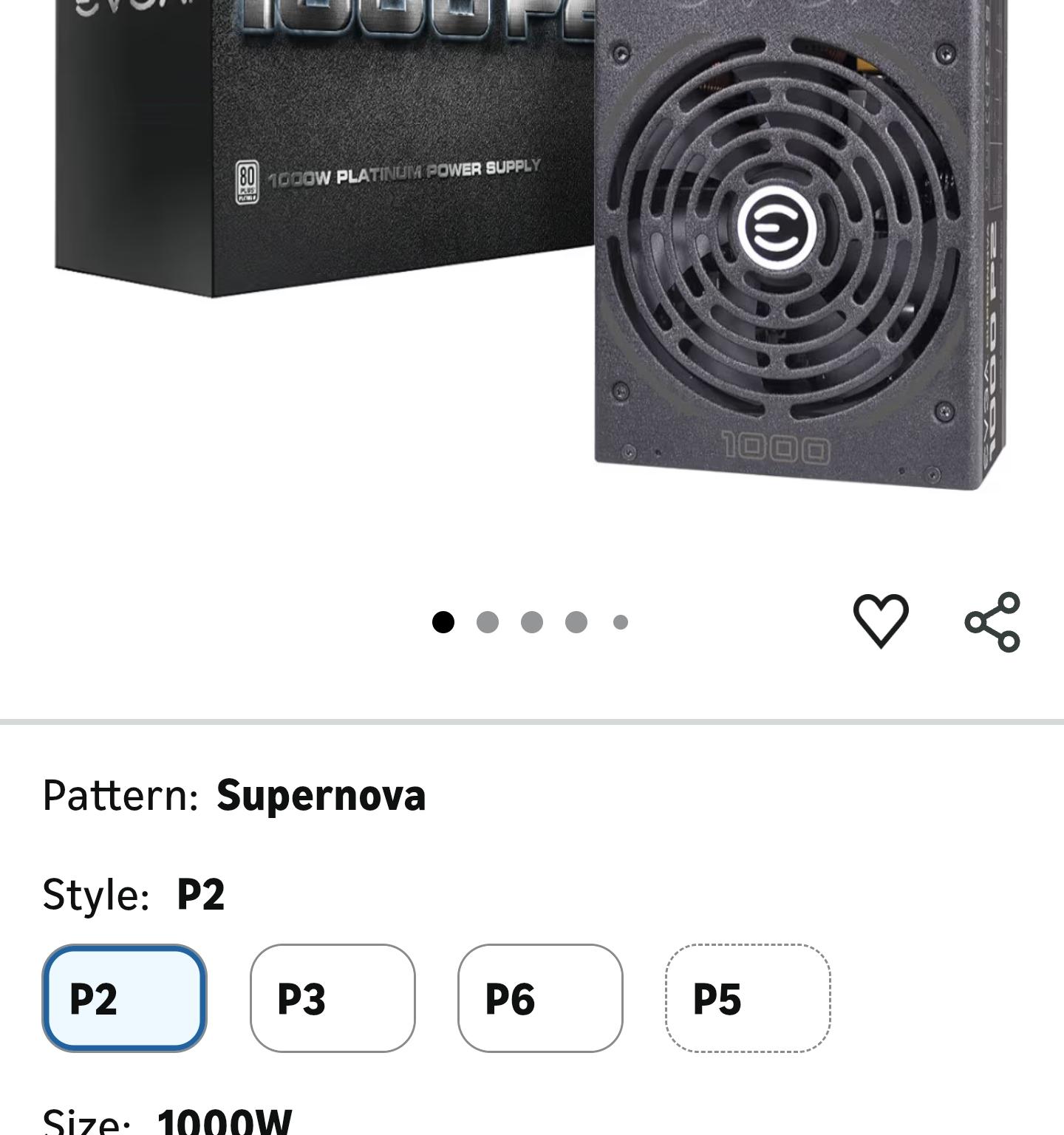 EVGA 1000 p3