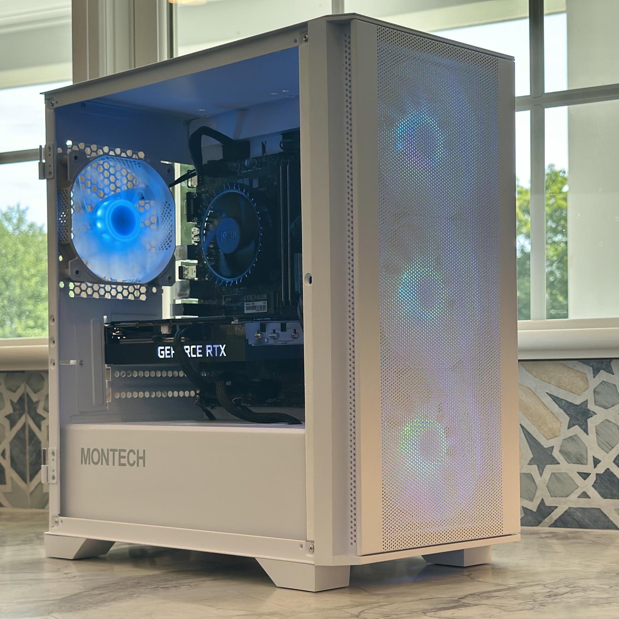 1440p Ready! GeForce RTX 3060 Ti, i5-12400F, White ARGB Custom Gaming PC