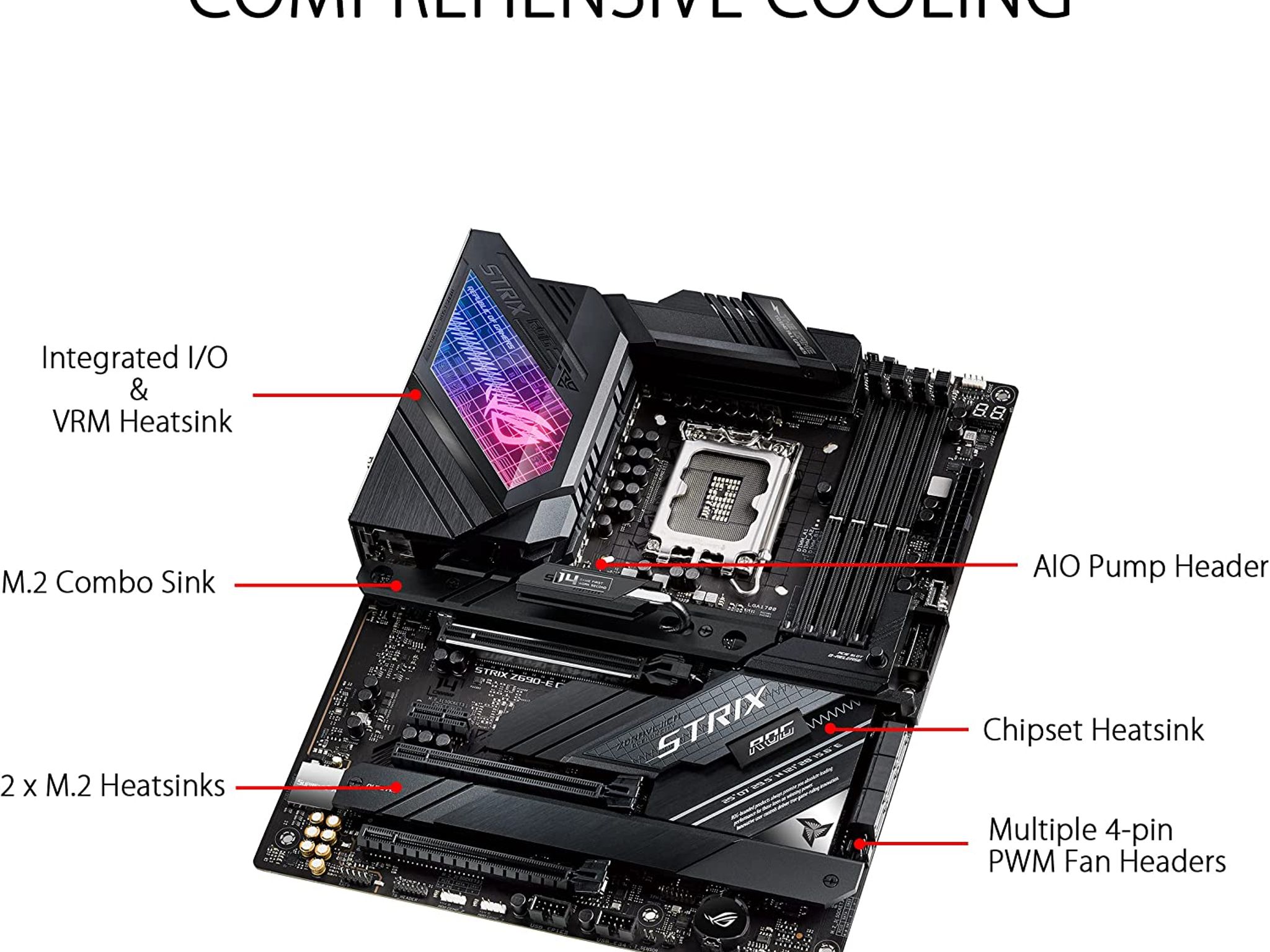 ASUS ROG STRIX Z690-E GAMING WIFI Intel Z690 LGA 1700 ATX DDR5 Gaming Motherboard