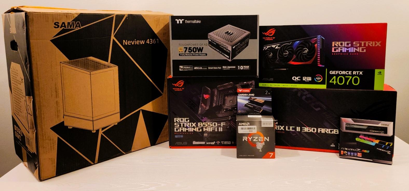 "ROG" Custom Gaming PC - 5800X3D/RTX 4070 - READ DESCRIPTION!!!