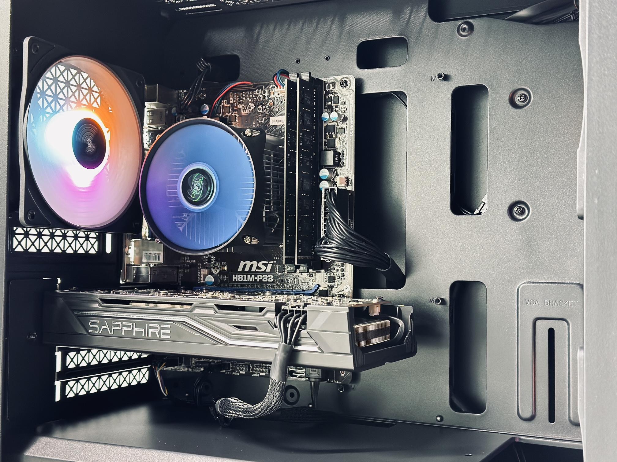 🎮Budget Gaming PC🎮AMD RX 470 4GB🕹️Intel Xeon 1241 V3🕹️16GB  RAM🕹️500GB SSD