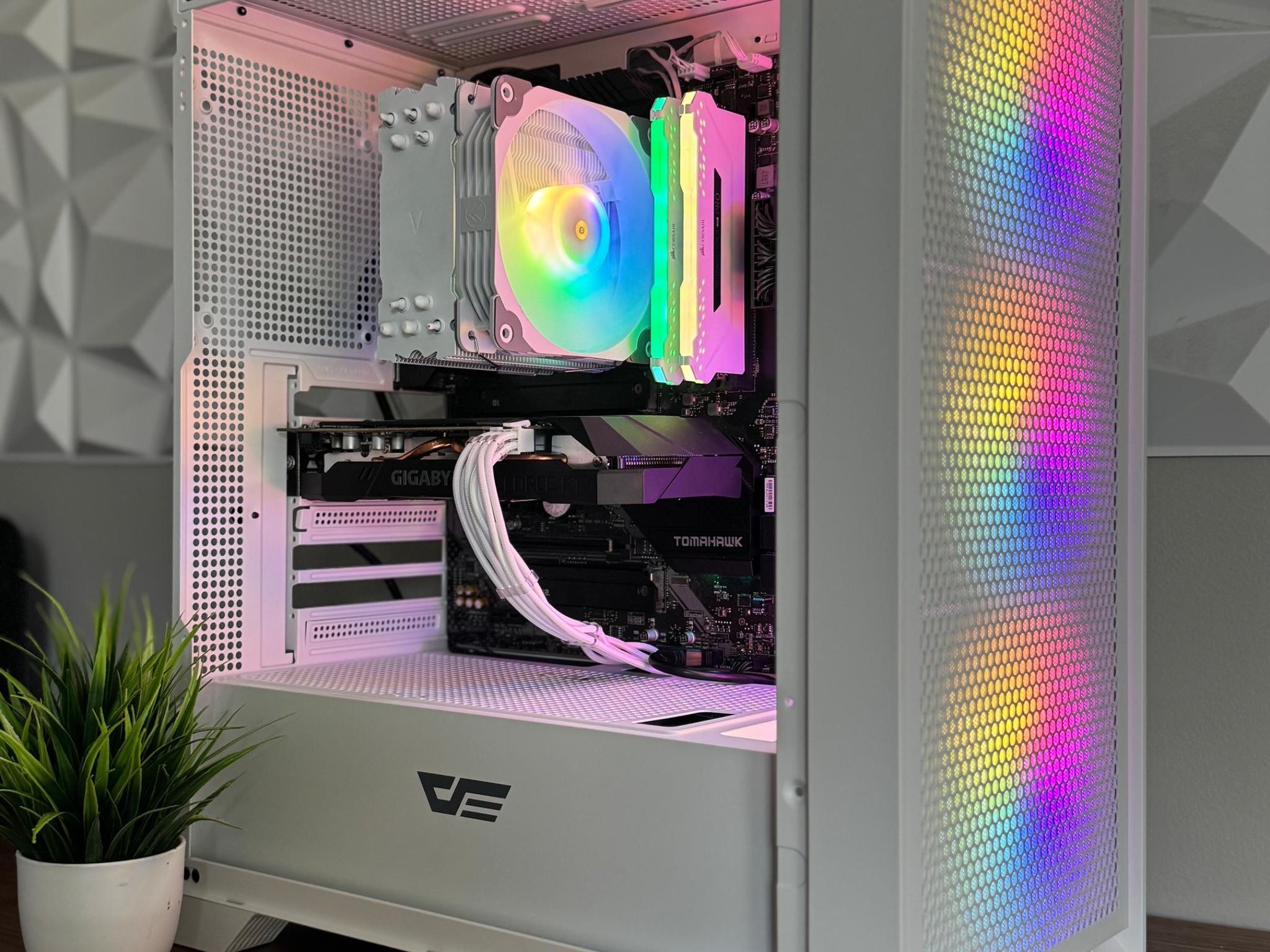 Custom White Gaming PC - Ryzen 5 5500 | RTX 2060 | Plug and Play Ready