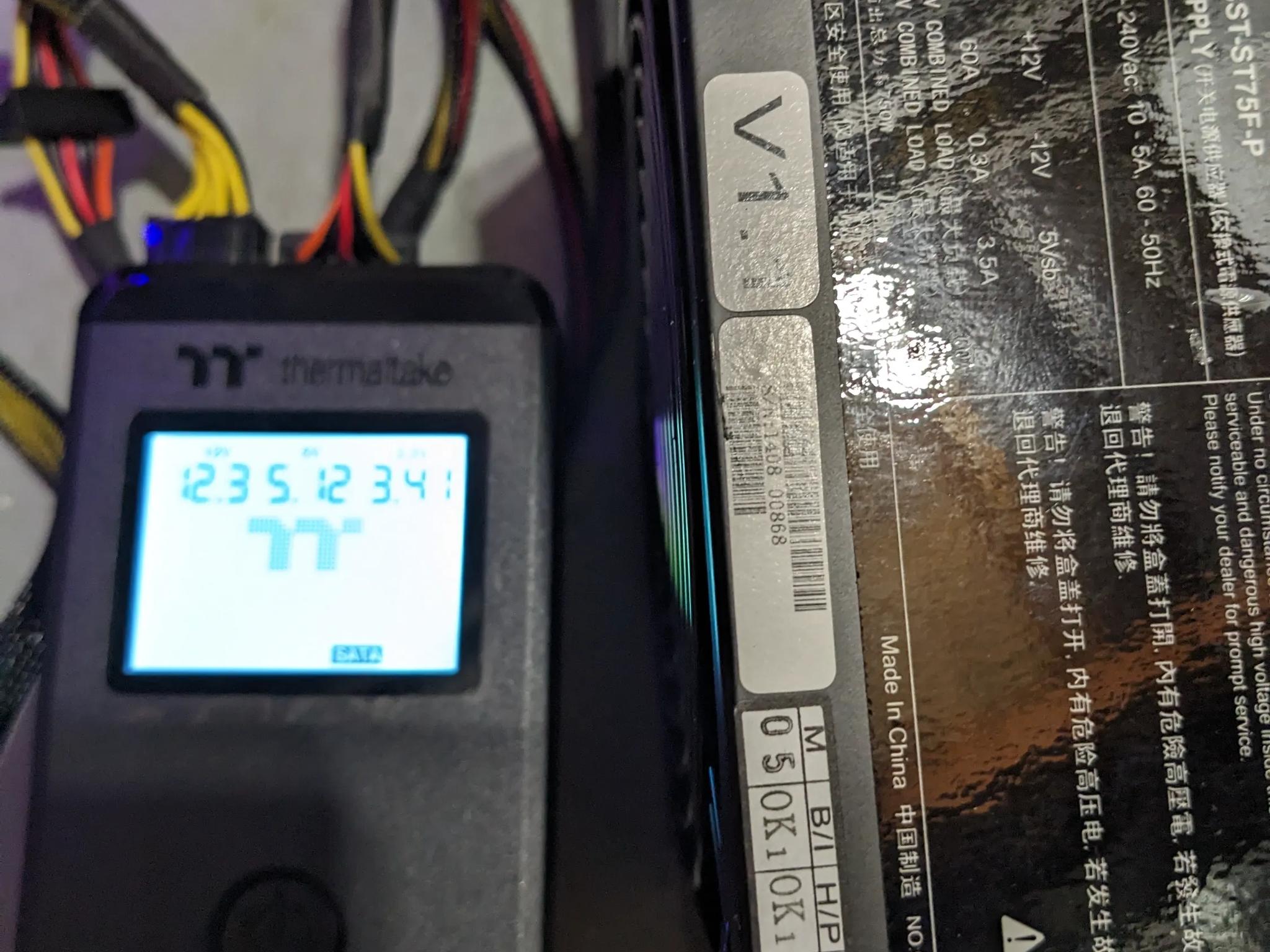 SilverStone SST-ST75F-P 750W Modular Power Supply w/ MB and SATA cables. Tested Working!